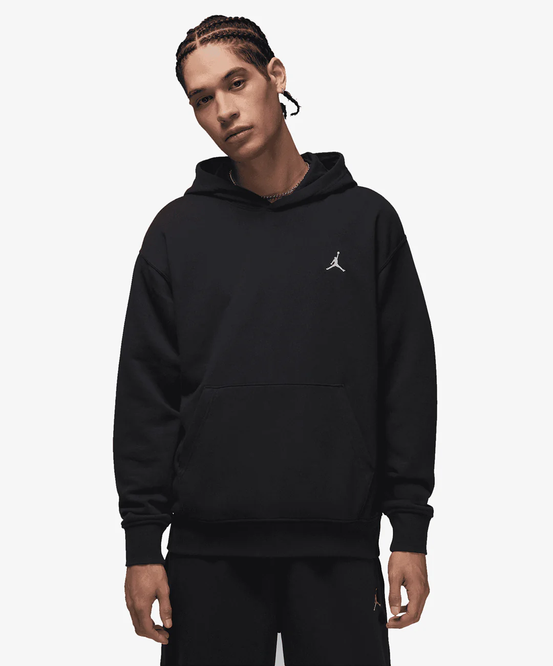 JORDAN | BROOKLYN FLEECE { BLACK/WHITE
