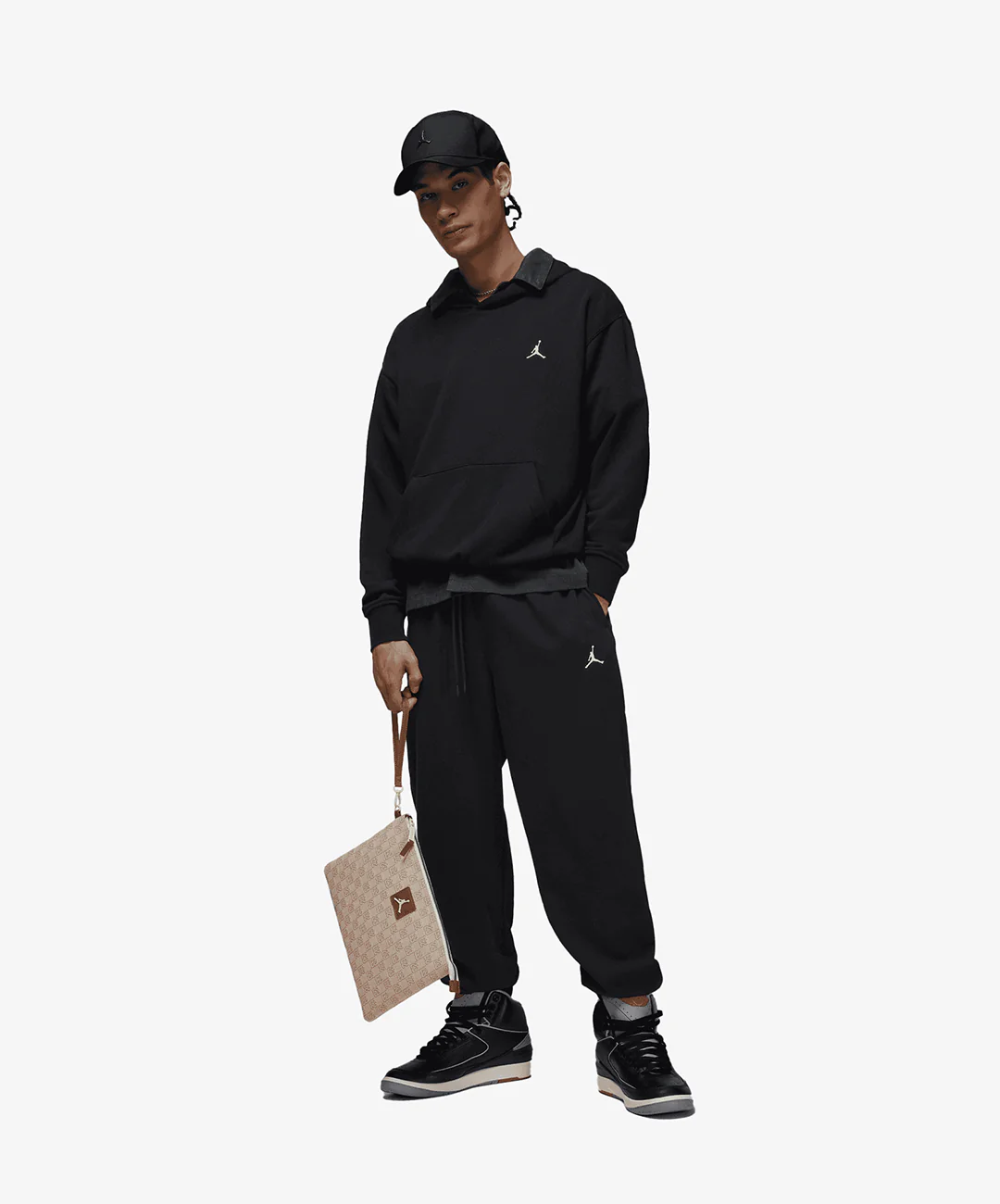 JORDAN | BROOKLYN FLEECE { BLACK/WHITE - Image 7