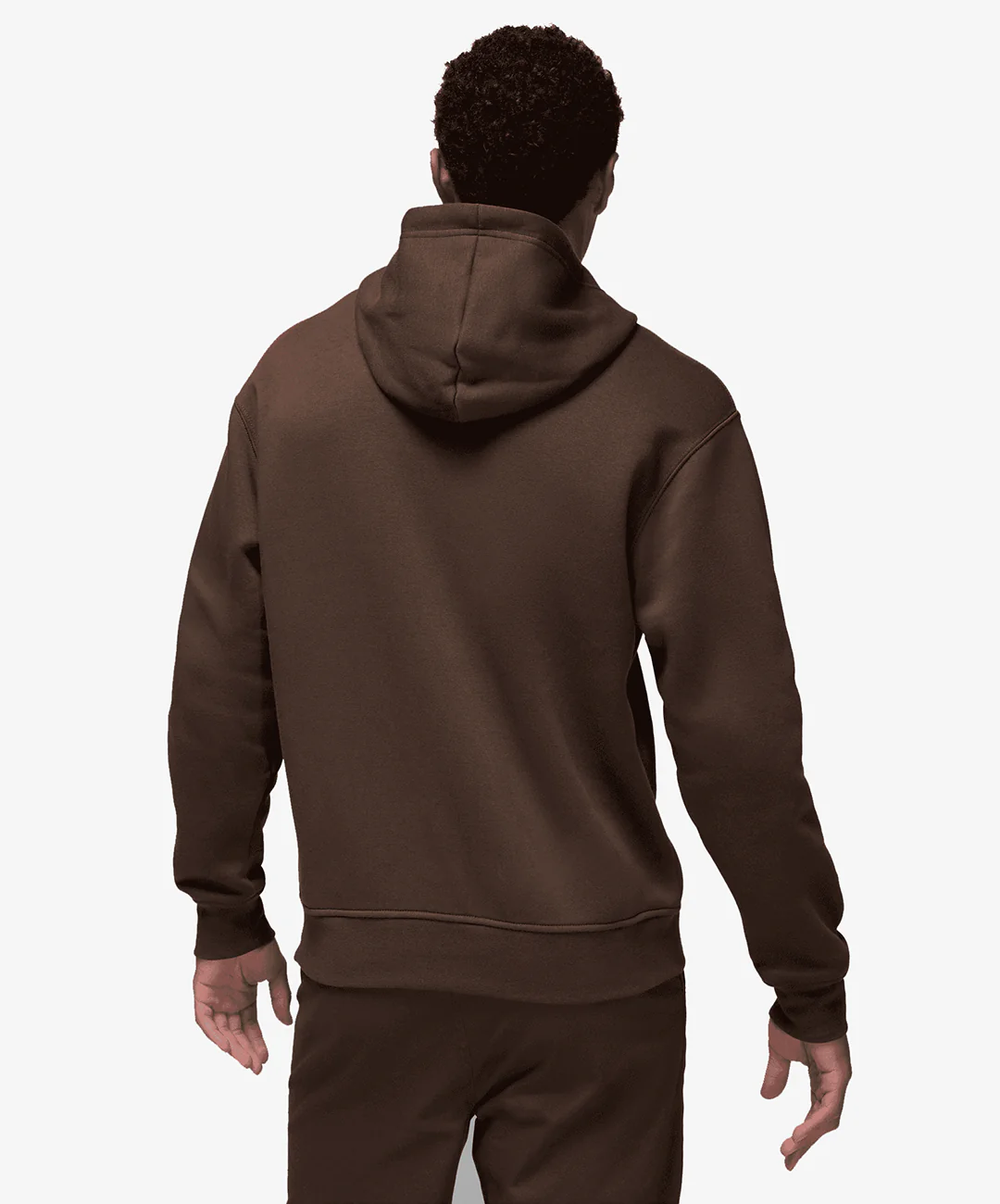 JORDAN | BROOKLYN FLEECE PULLOVER HOODIE { BAROQUE BROWN/SAIL - Image 2