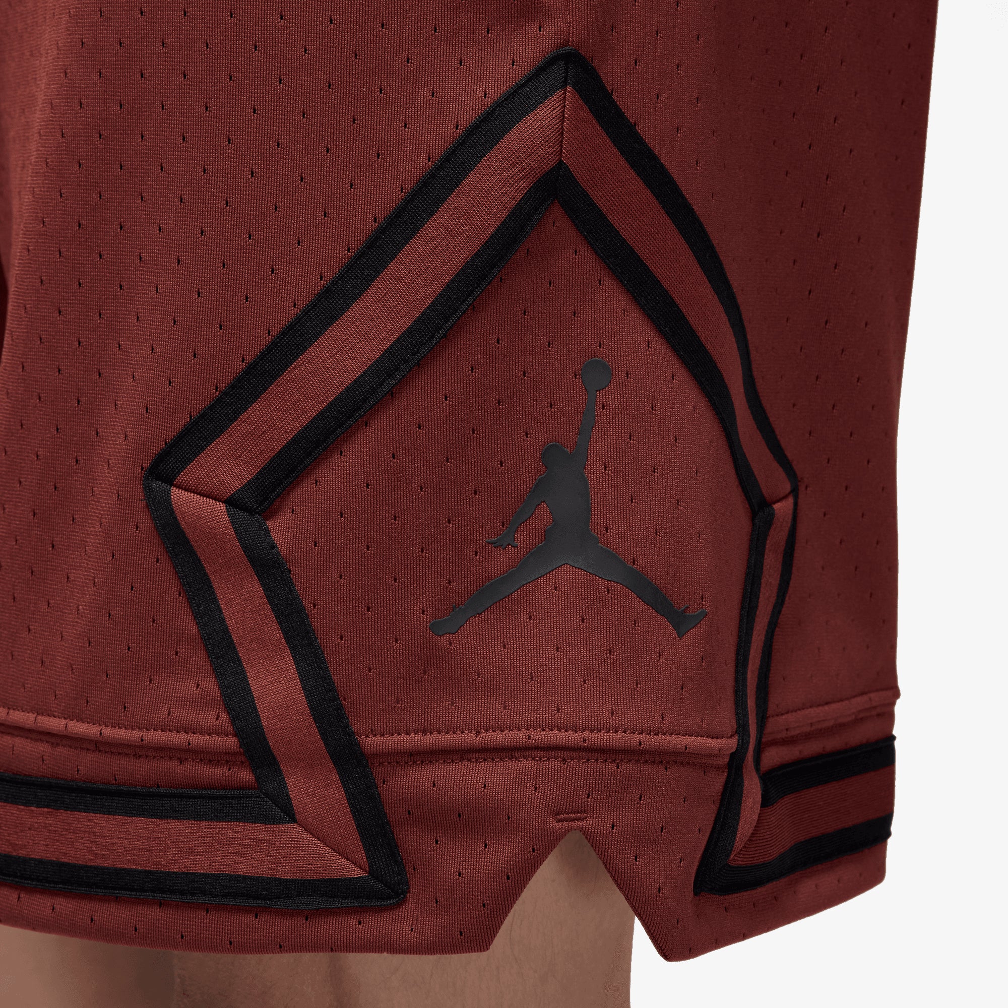 JORDAN | DRI-FIT MESH DIAMOND SHORTS { DARK PONY/BLACK/BLACK - Image 5