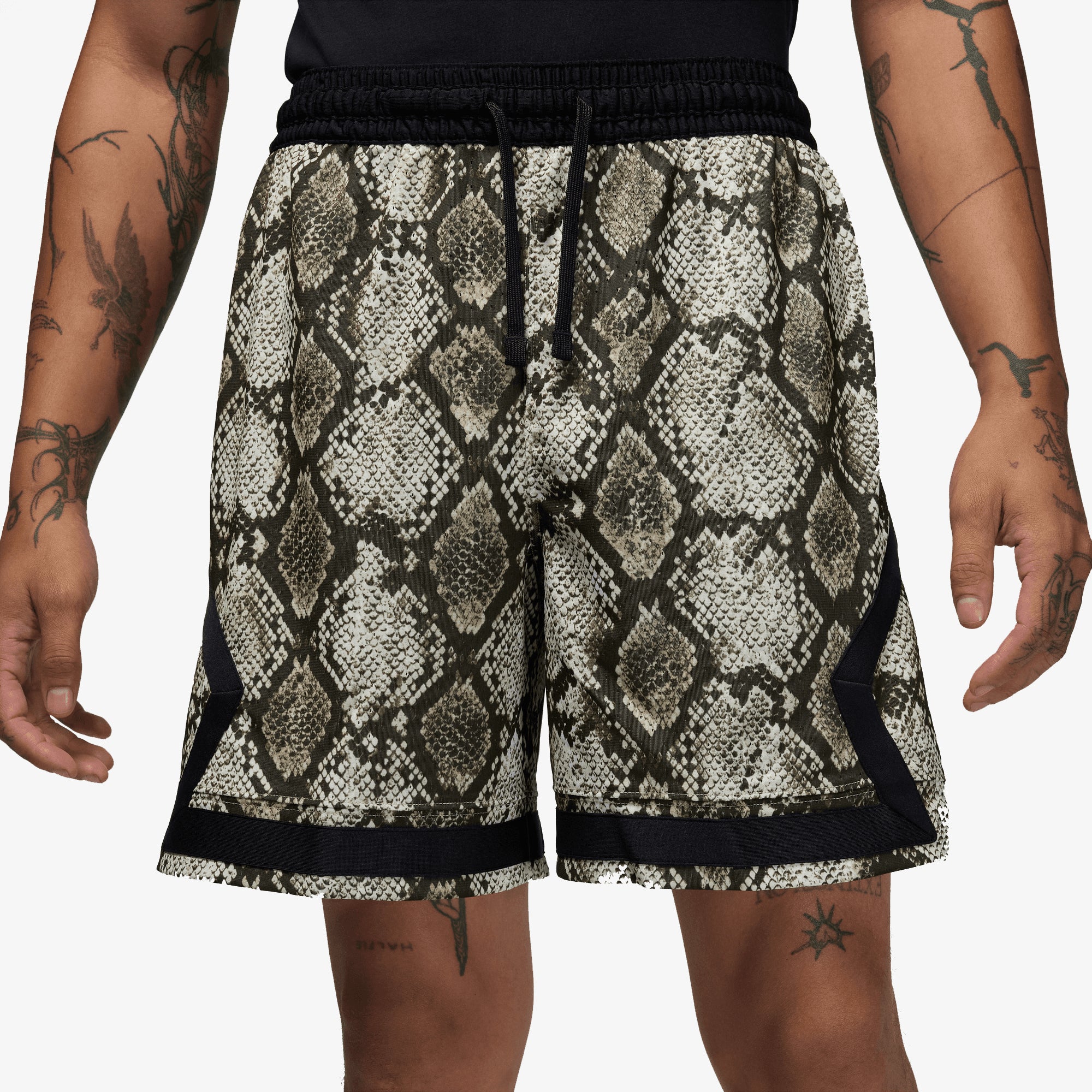 JORDAN | DRI-FIT MESH DIAMOND SHORTS { SAIL/BLACK - Image 2