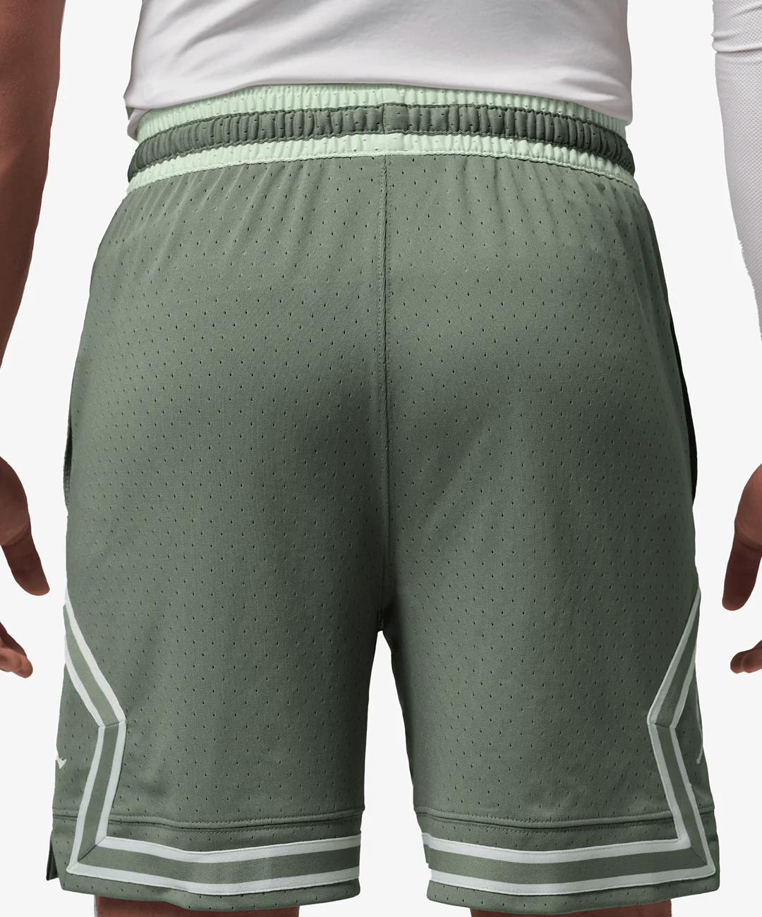 Jordan | DRI-FIT MESH DIAMOND SHORTS { VINTAGE LICHEN/JADE AURA/JADE AURA - Image 2