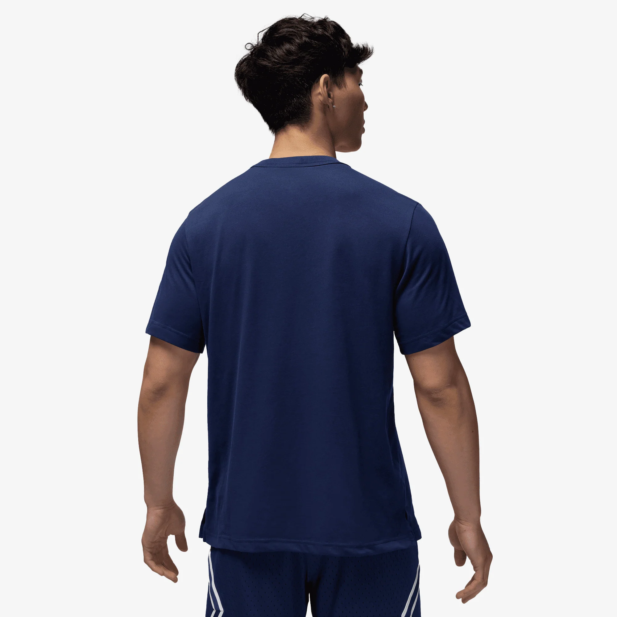 JORDAN | DRI-FIT SHORT-SLEEVE TOP { MIDNIGHT NAVY/WHITE - Image 2