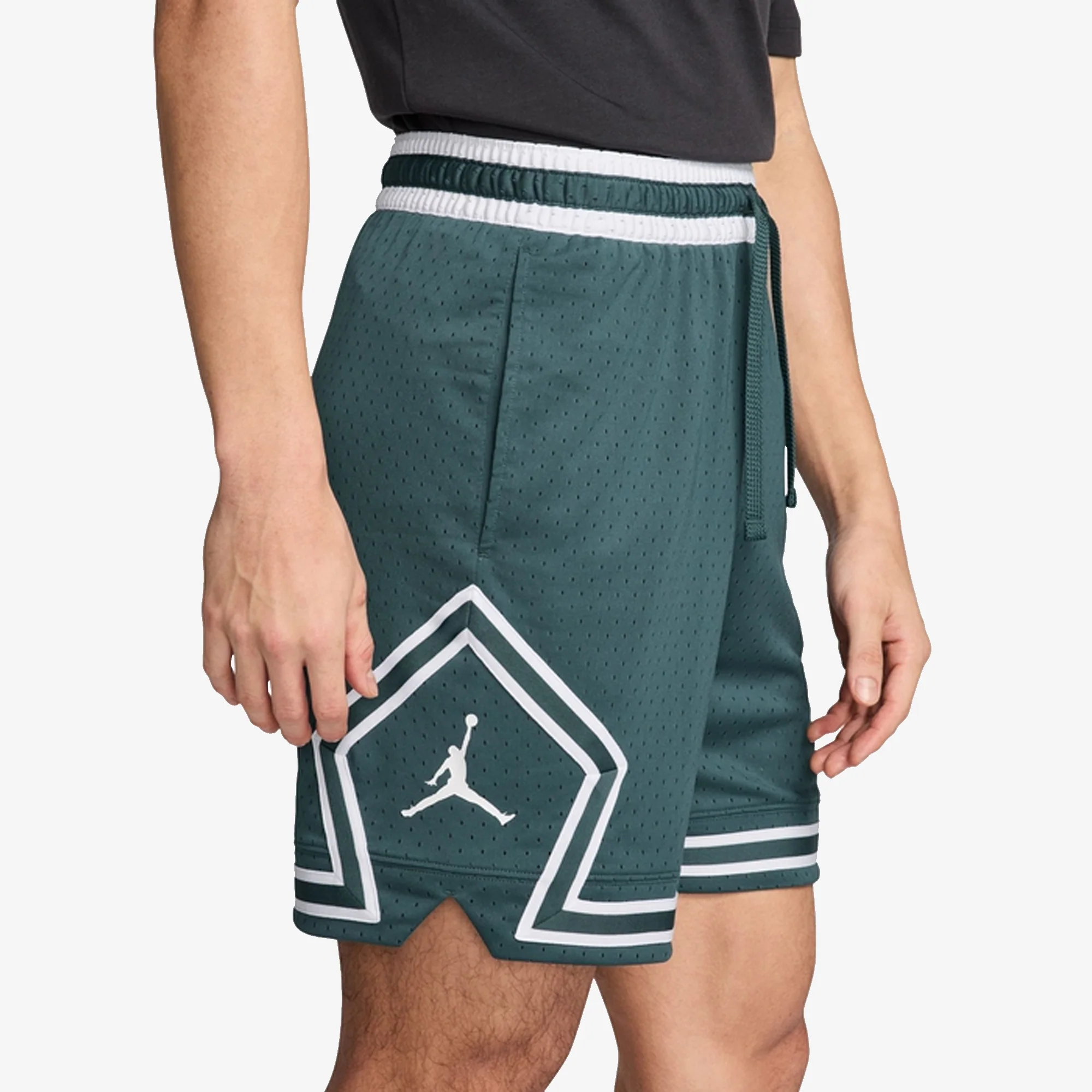 JORDAN | DRI-FIT SPORT DIAMOND SHORTS { OXIDIZED GREEN/WHITE/WHITE - Image 2