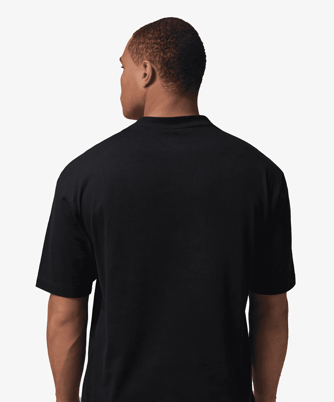 JORDAN | EMBROIDERED JUMPMAN T-SHIRT { BLACK - Image 2