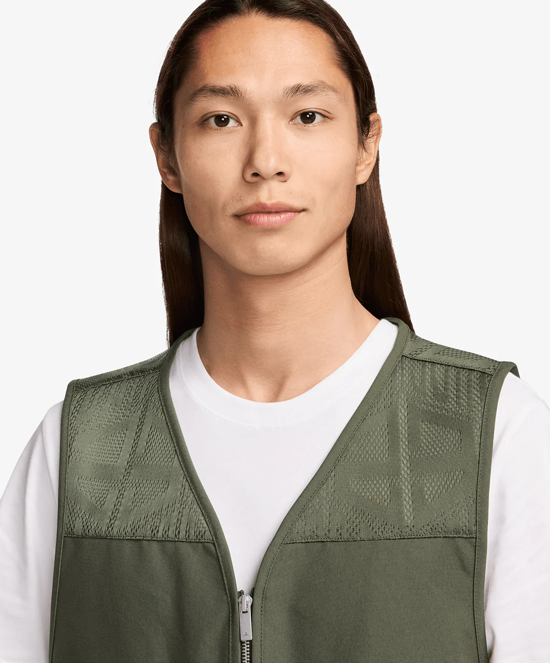 JORDAN | ESSENTIALS VEST { MEDIUM OLIVE - Image 3
