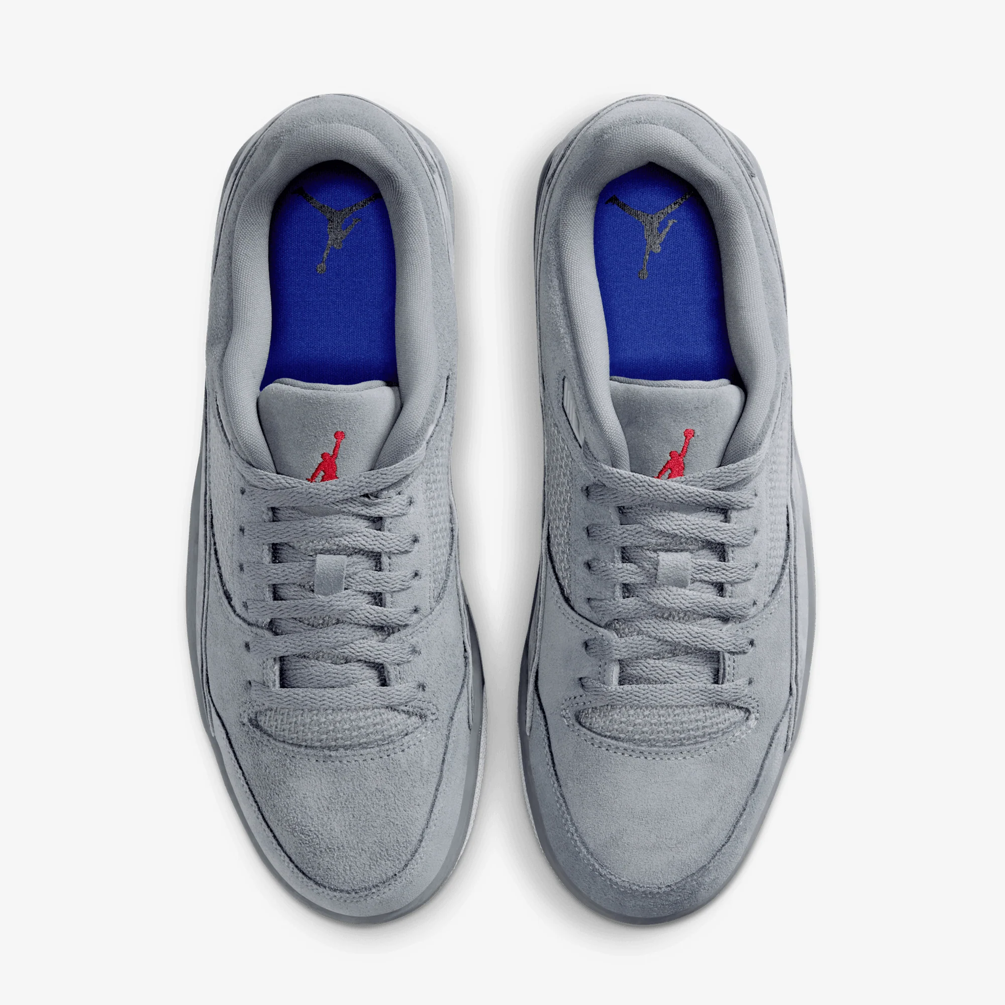 Jordan | FLIGHT COURT { COOL GREY/VARSITY RED-WOLF GREY - Image 2