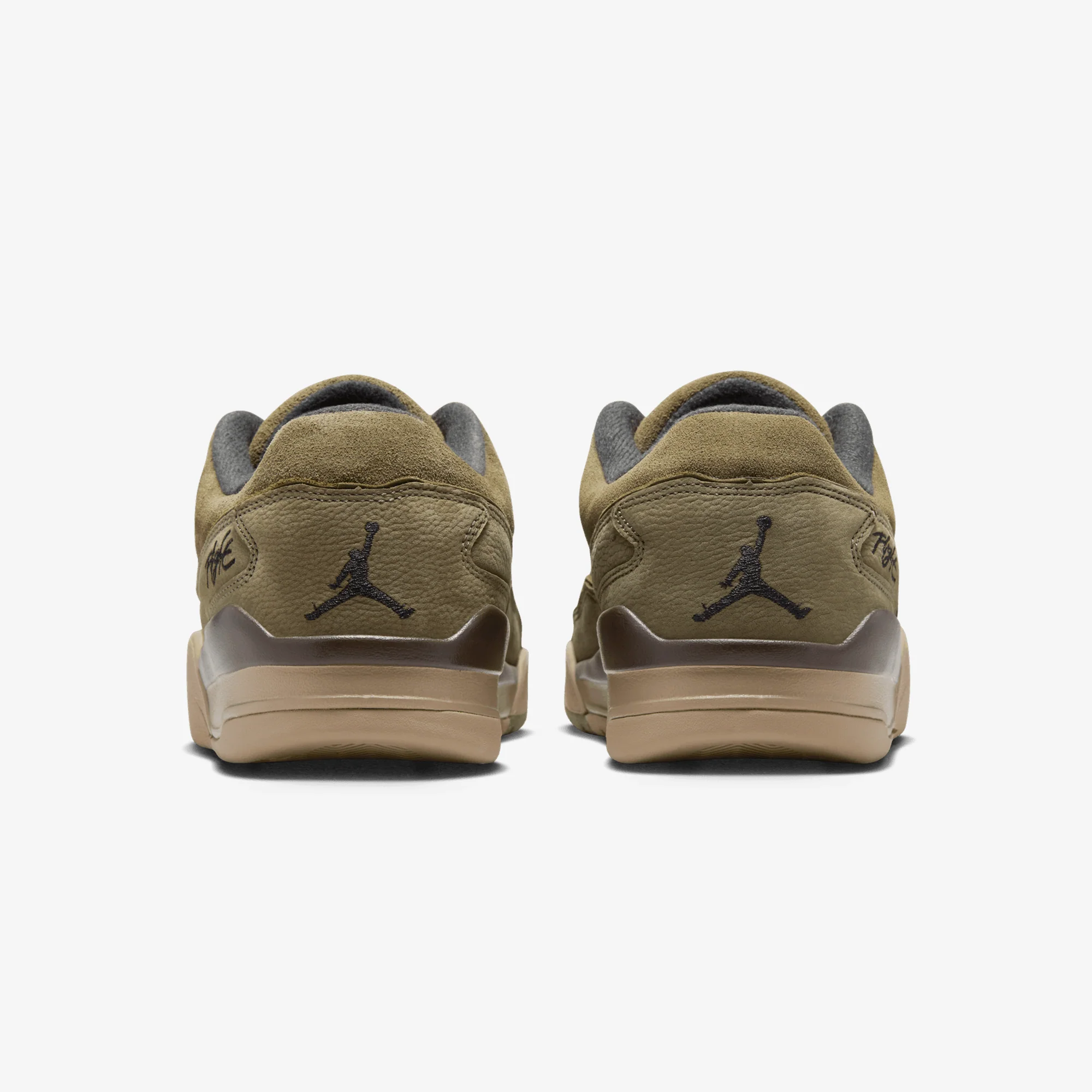 Jordan | FLIGHT COURT { MEDIUM OLIVE/BLACK-KHAKI-BAROQUE BROWN - Image 4