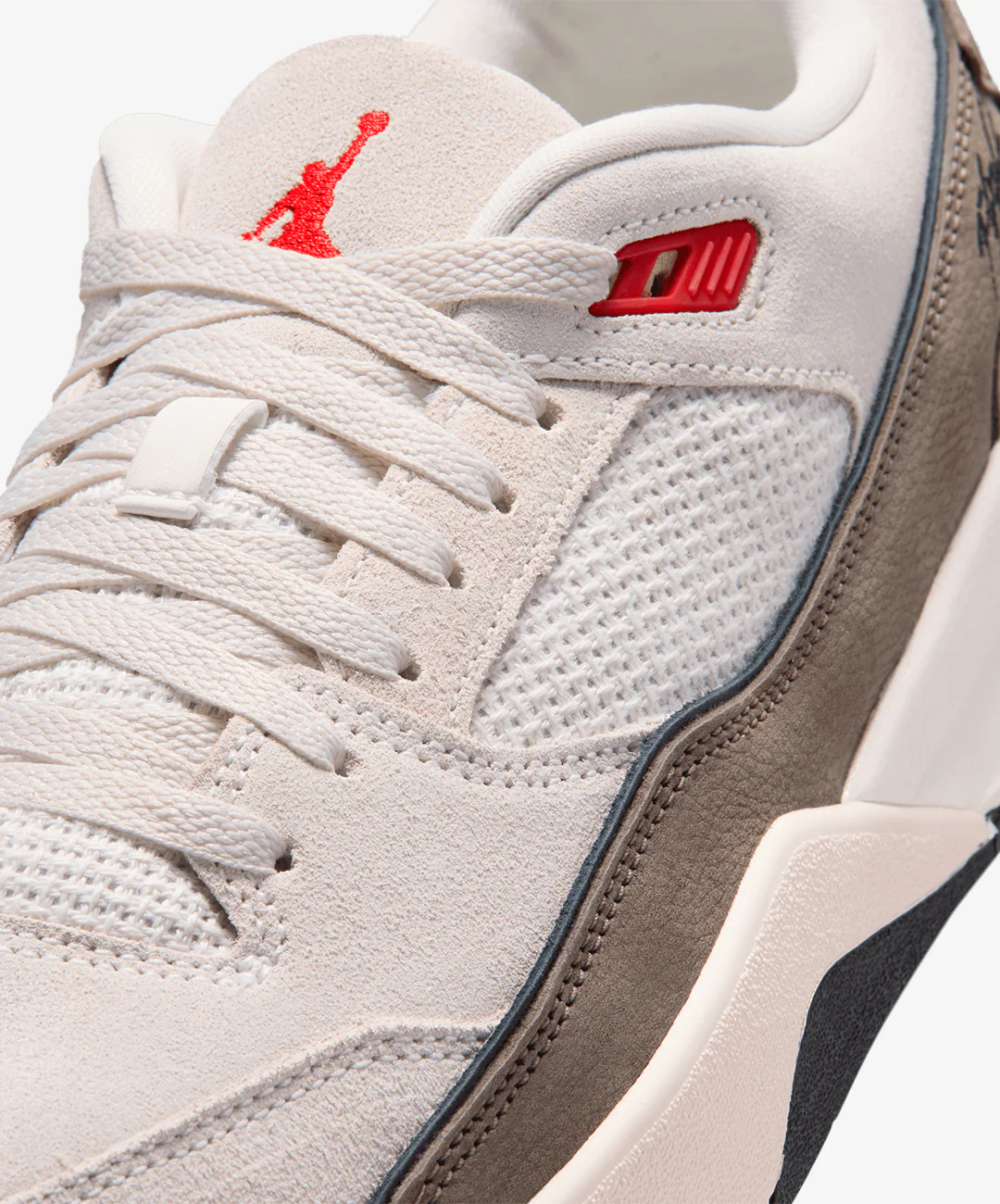 Jordan | FLIGHT COURT { PHANTOM/UNIVERSITY RED-PALOMINO-BLACK - Image 5