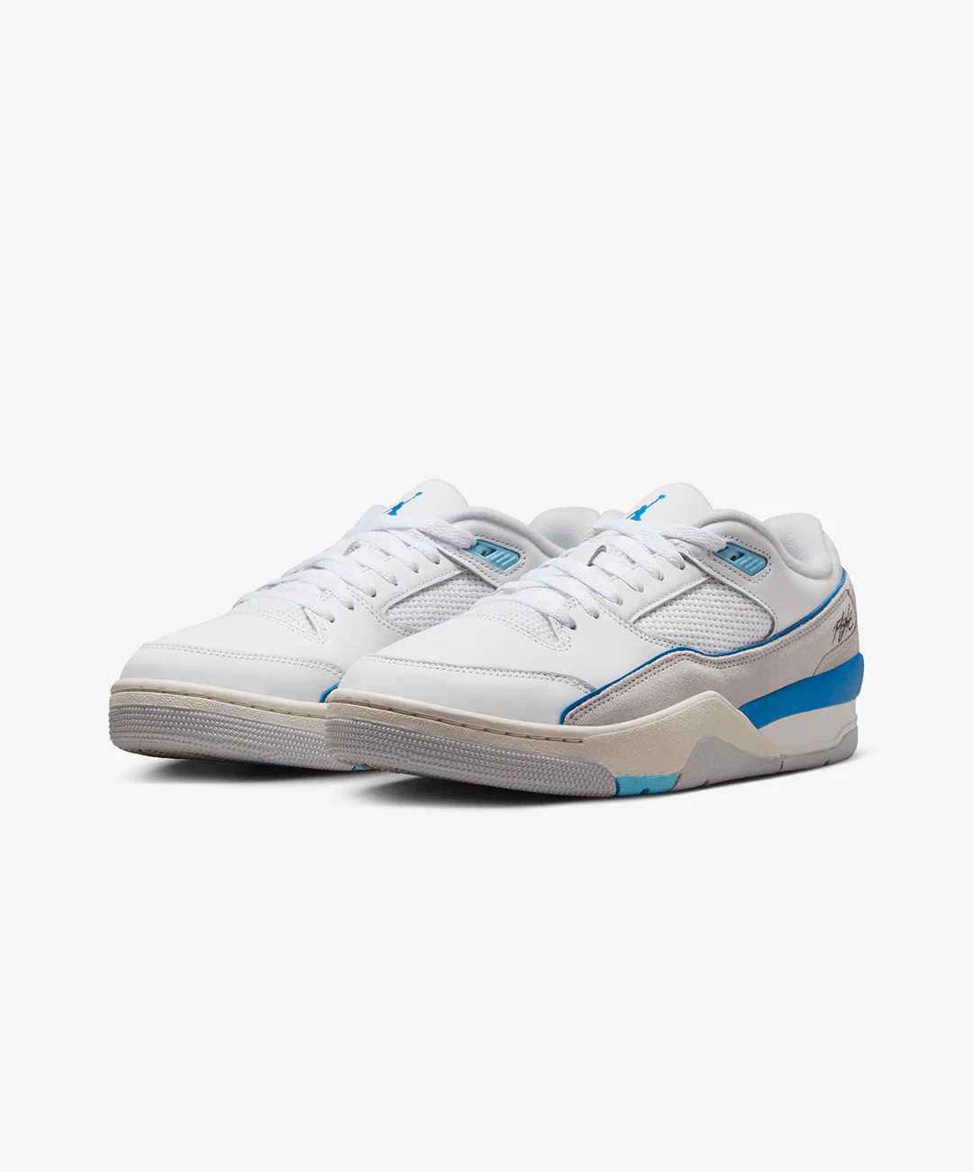 Jordan | FLIGHT COURT { WHITE/PHOTO BLUE-PURE PLATINUM-SAIL - Image 3
