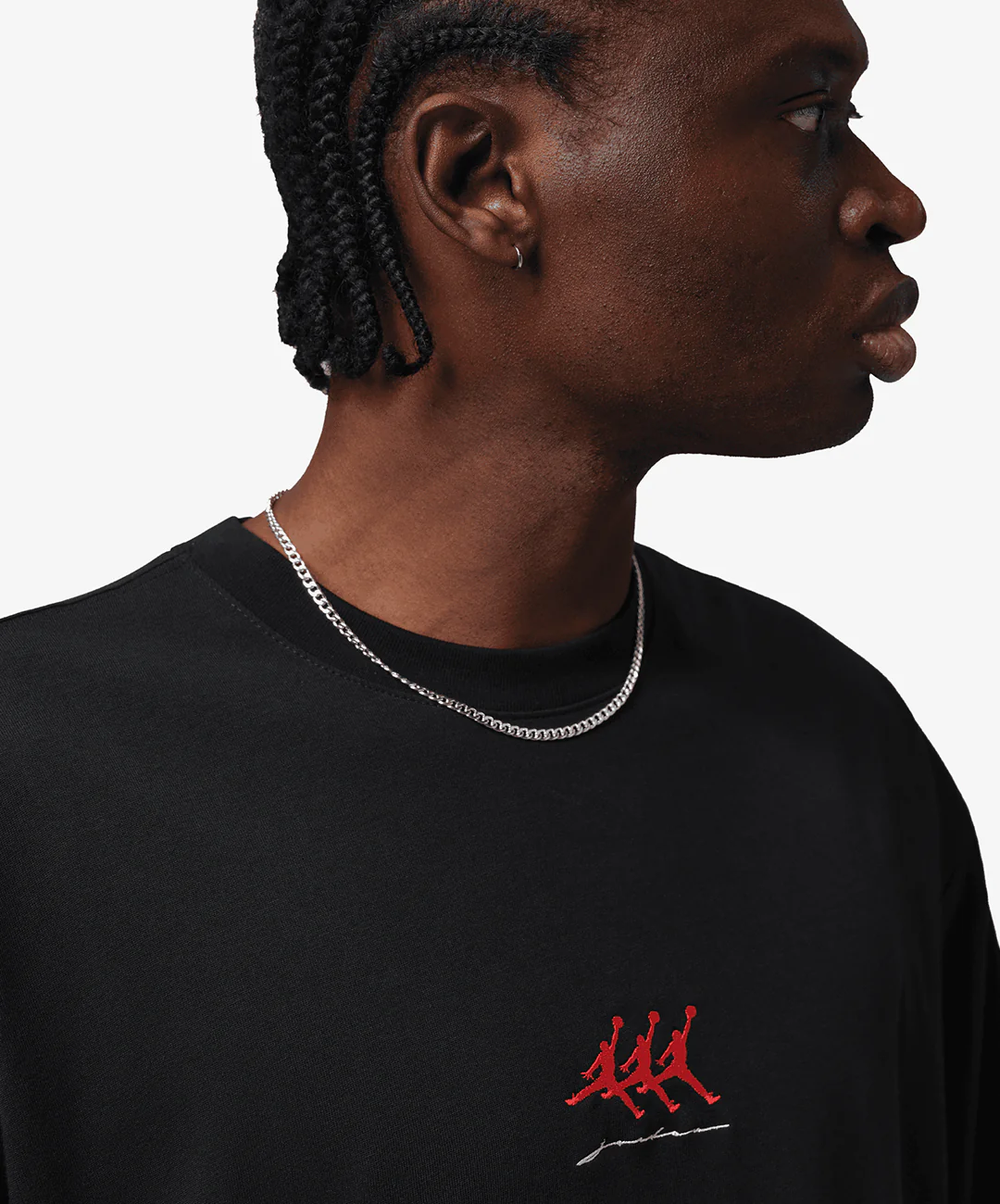 JORDAN | FLIGHT OVERSIZED GRAPHIC T-SHIRT { BLACK - Image 3