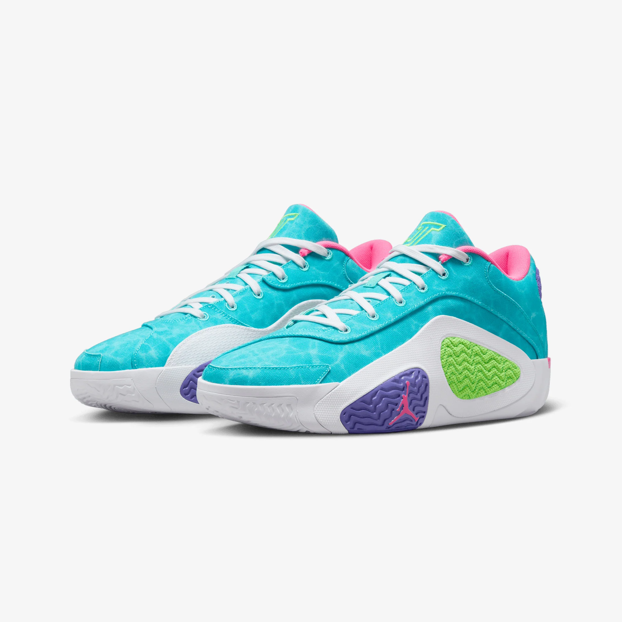 JORDAN | JASON TATUM 2PF { HYPER JADE/GREEN STRIKE-WHITE-HYPER PINK - Image 3