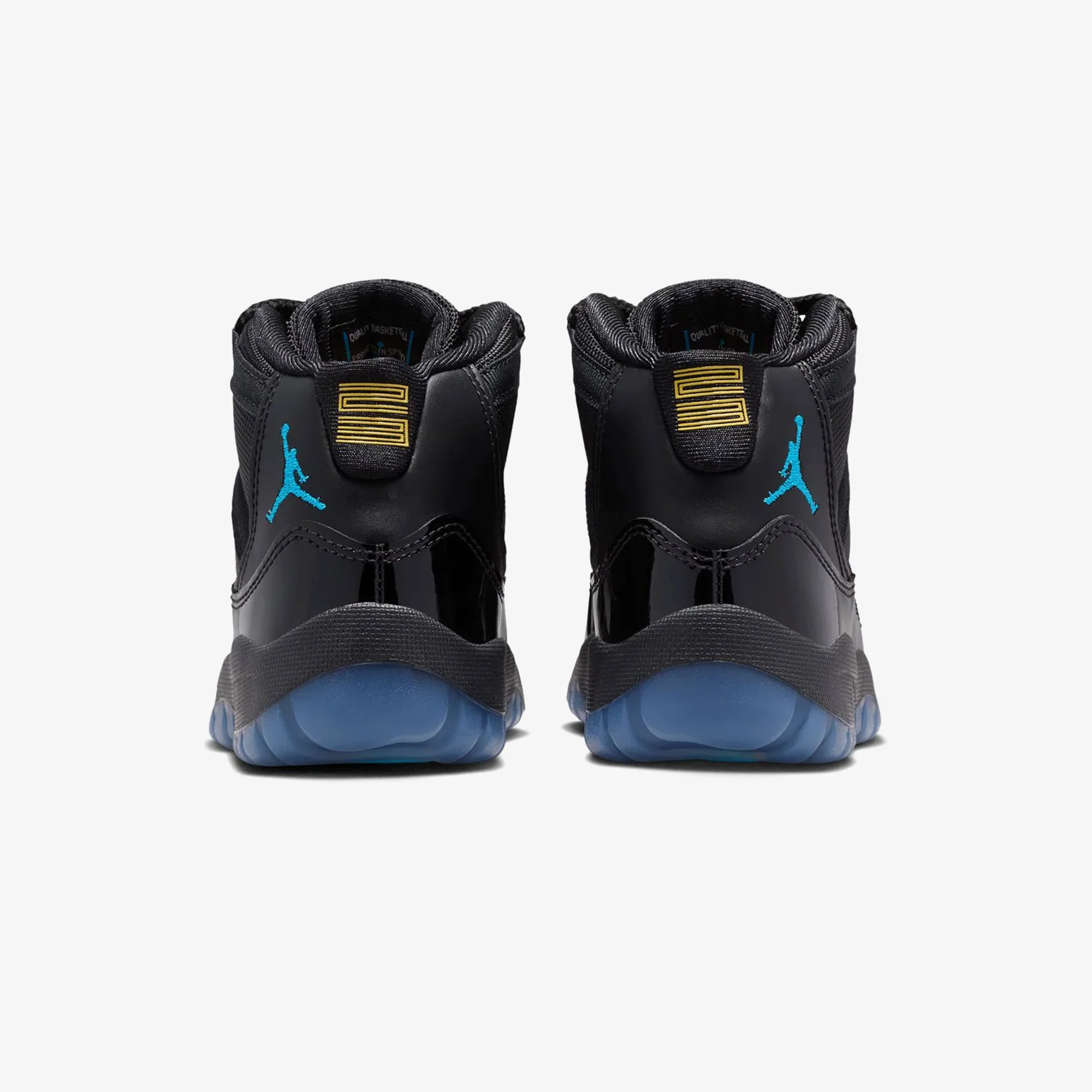 JORDAN | JORDAN 11 RETRO "GAMMA" PRE SCHOOL KIDS { BLACK/GAMMA BLUE-BLACK-VARSITY MAIZE - Image 3