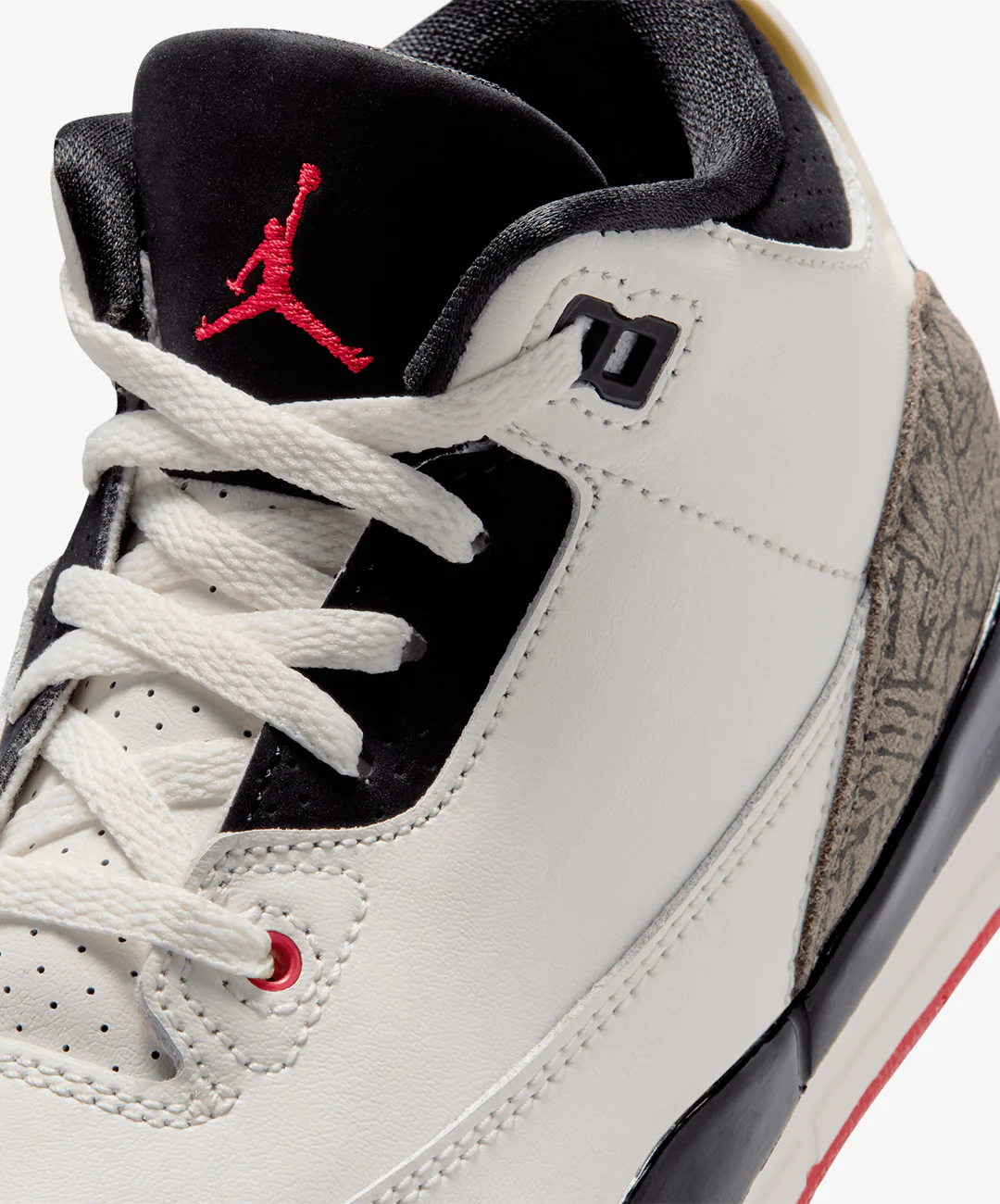 JORDAN | JORDAN 3 "WORLD'S BEST" (PS) { SAIL/BLACK-UNIVERSITY RED-PALE IVORY - Image 5