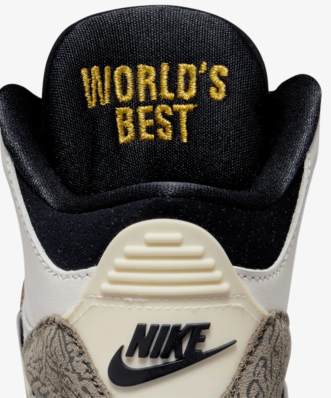 JORDAN | JORDAN 3 "WORLD'S BEST" (PS) { SAIL/BLACK-UNIVERSITY RED-PALE IVORY - Image 7