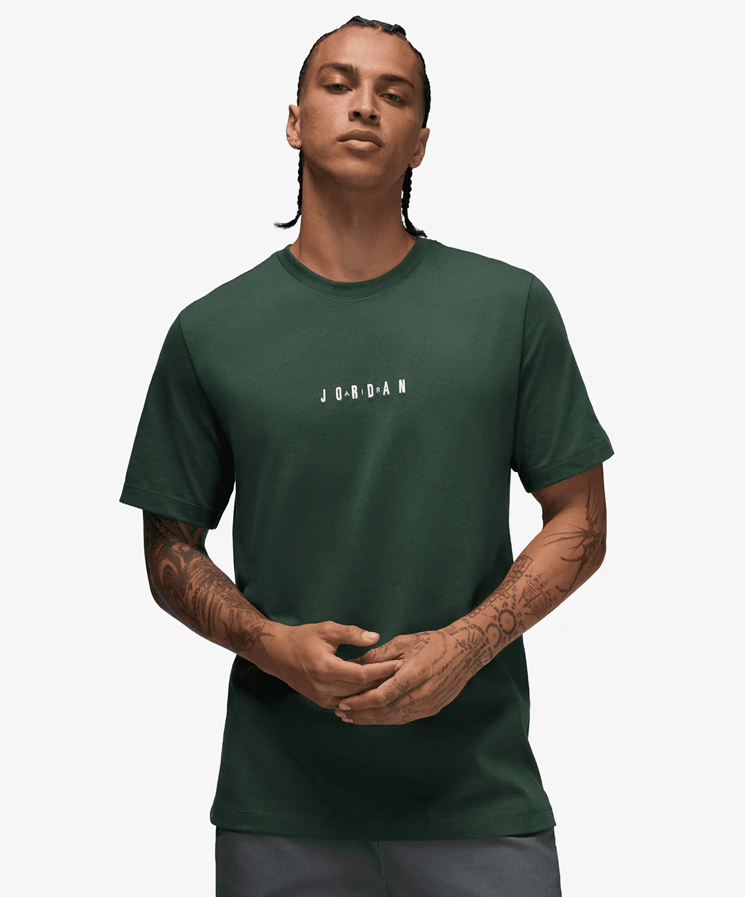 JORDAN | JORDAN AIR T-SHIRT { MIDNIGHT GREEN/SAIL/SAIL