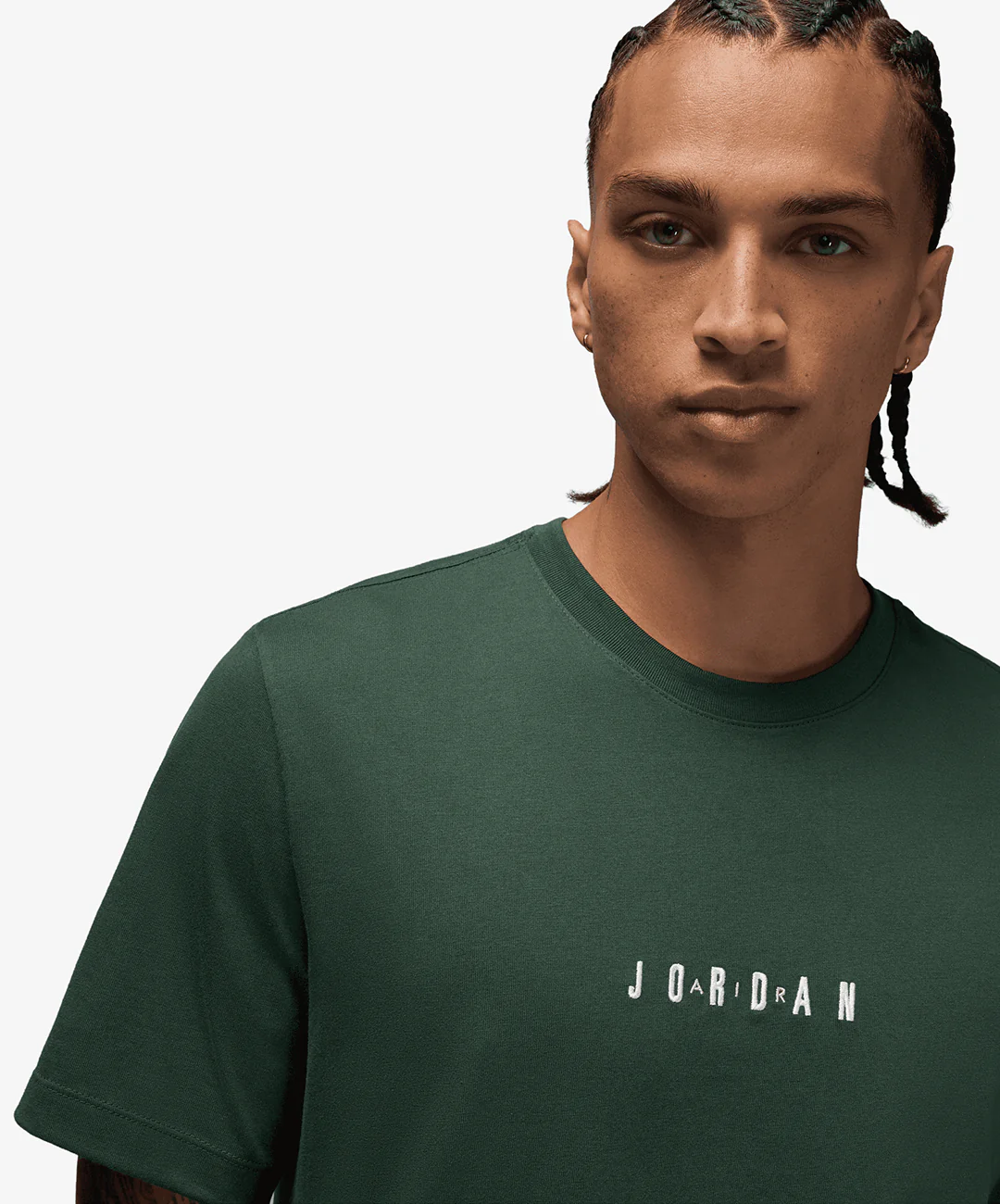 JORDAN | JORDAN AIR T-SHIRT { MIDNIGHT GREEN/SAIL/SAIL - Image 3