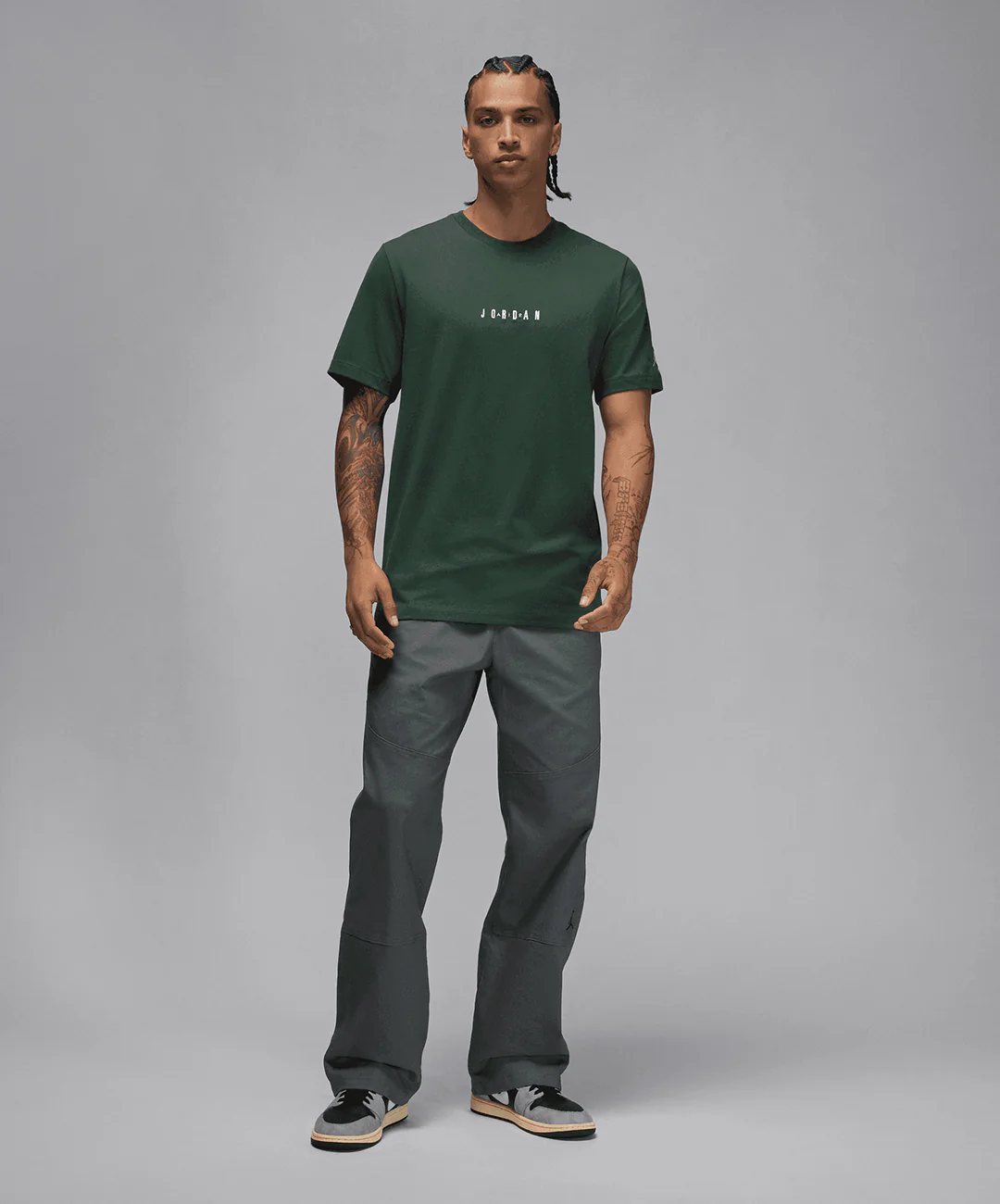JORDAN | JORDAN AIR T-SHIRT { MIDNIGHT GREEN/SAIL/SAIL - Image 6
