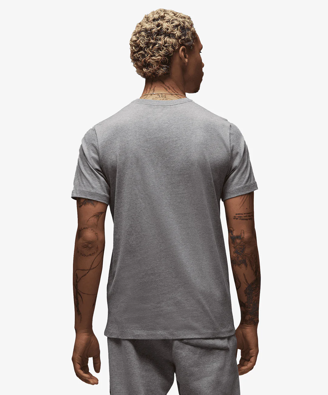 Jordan | JORDAN T-SHIRT { CARBON HEATHER/BLACK/BLACK - Image 2