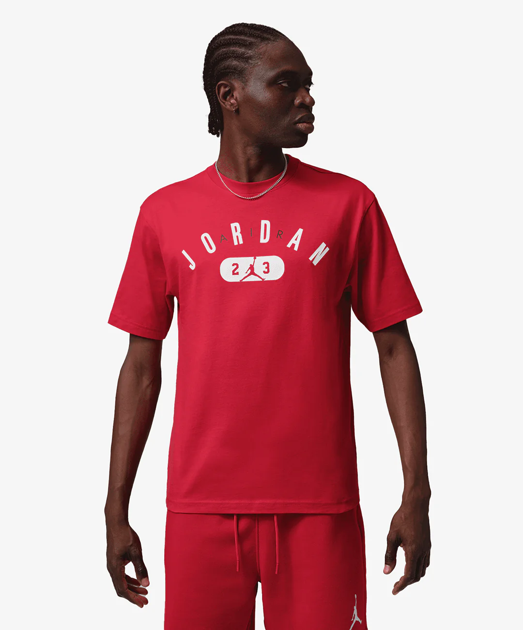 JORDAN | JORDAN T-SHIRT { GYM RED/WHITE