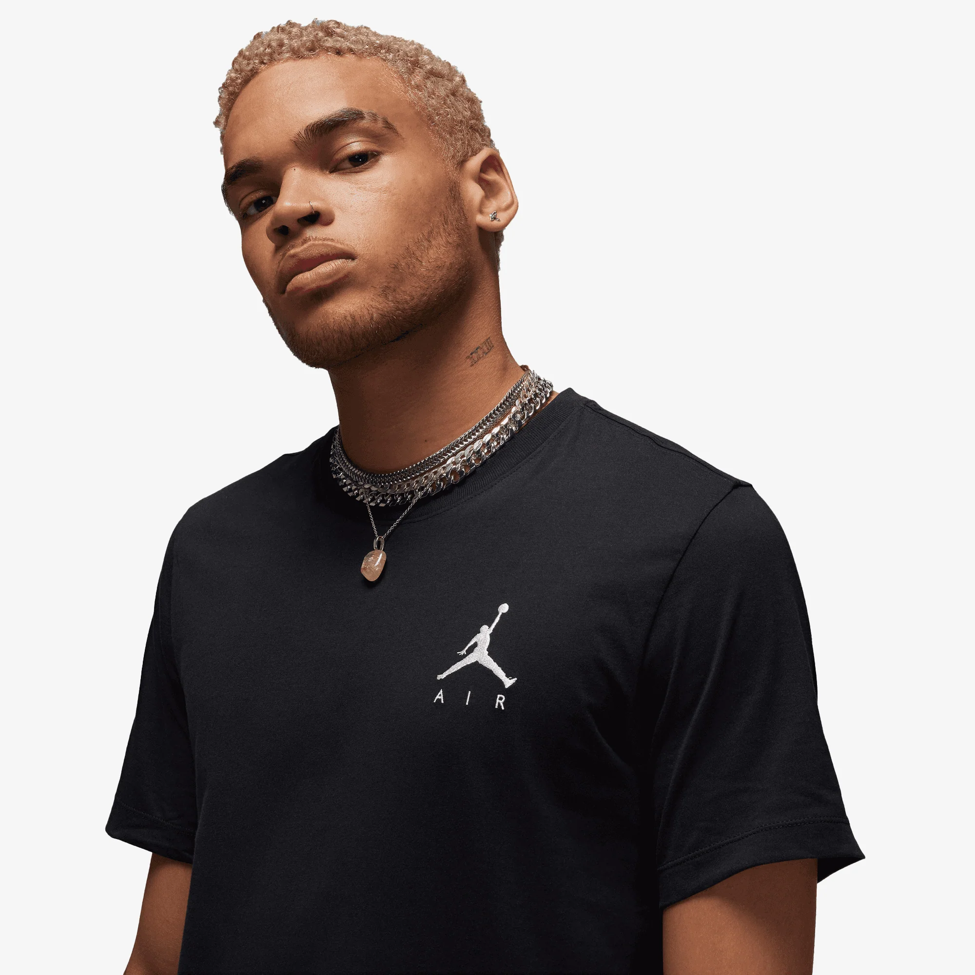 JORDAN | JUMPMAN AIR { BLACK/WHITE - Image 3
