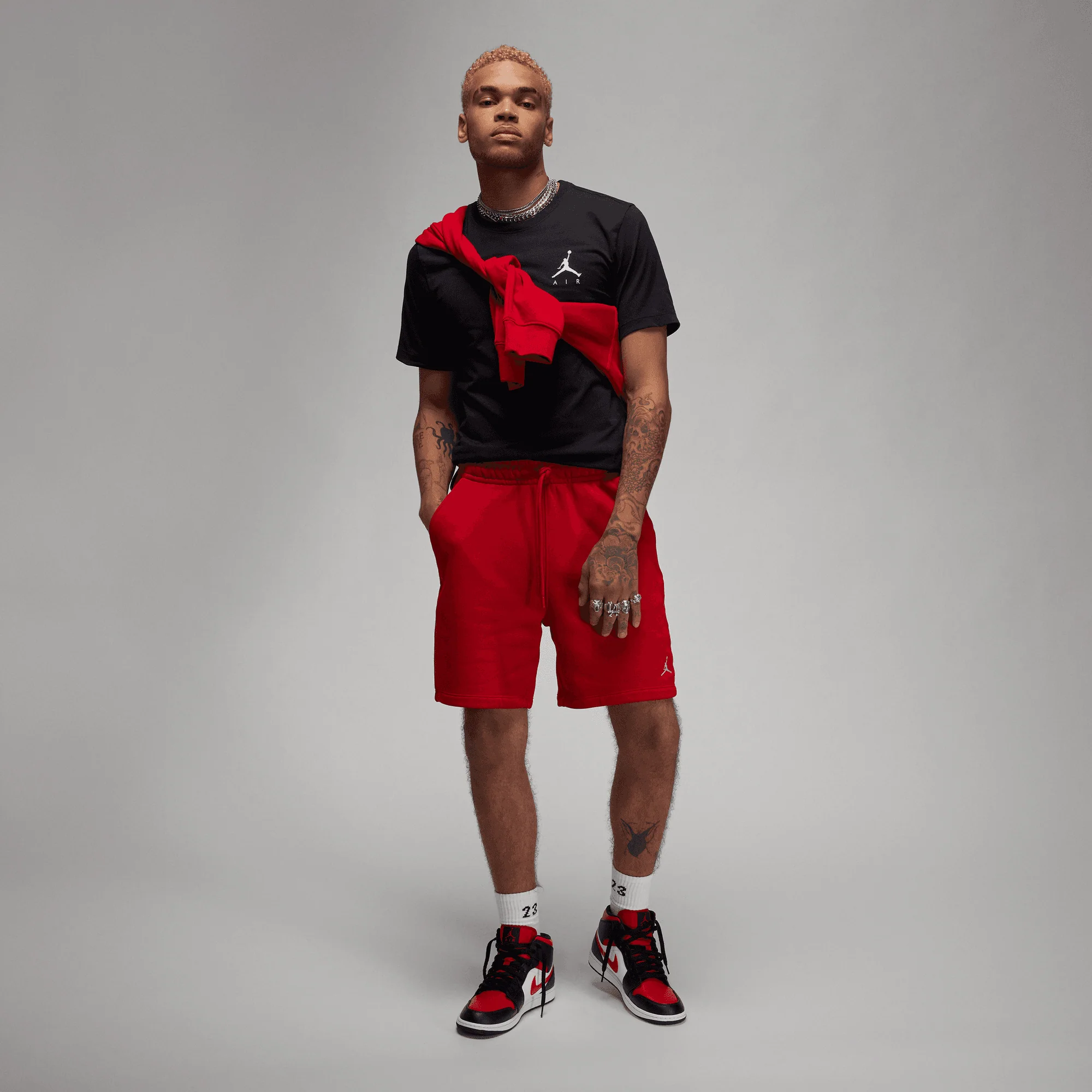 JORDAN | JUMPMAN AIR { BLACK/WHITE - Image 8