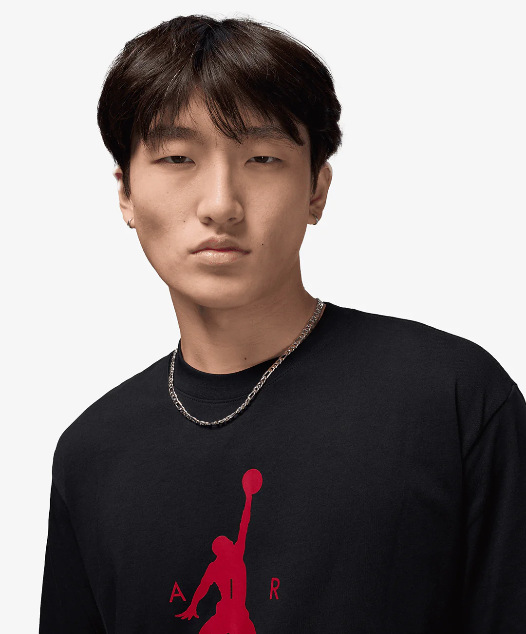 JORDAN | JUMPMAN T-SHIRT { BLACK/GYM RED - Image 3
