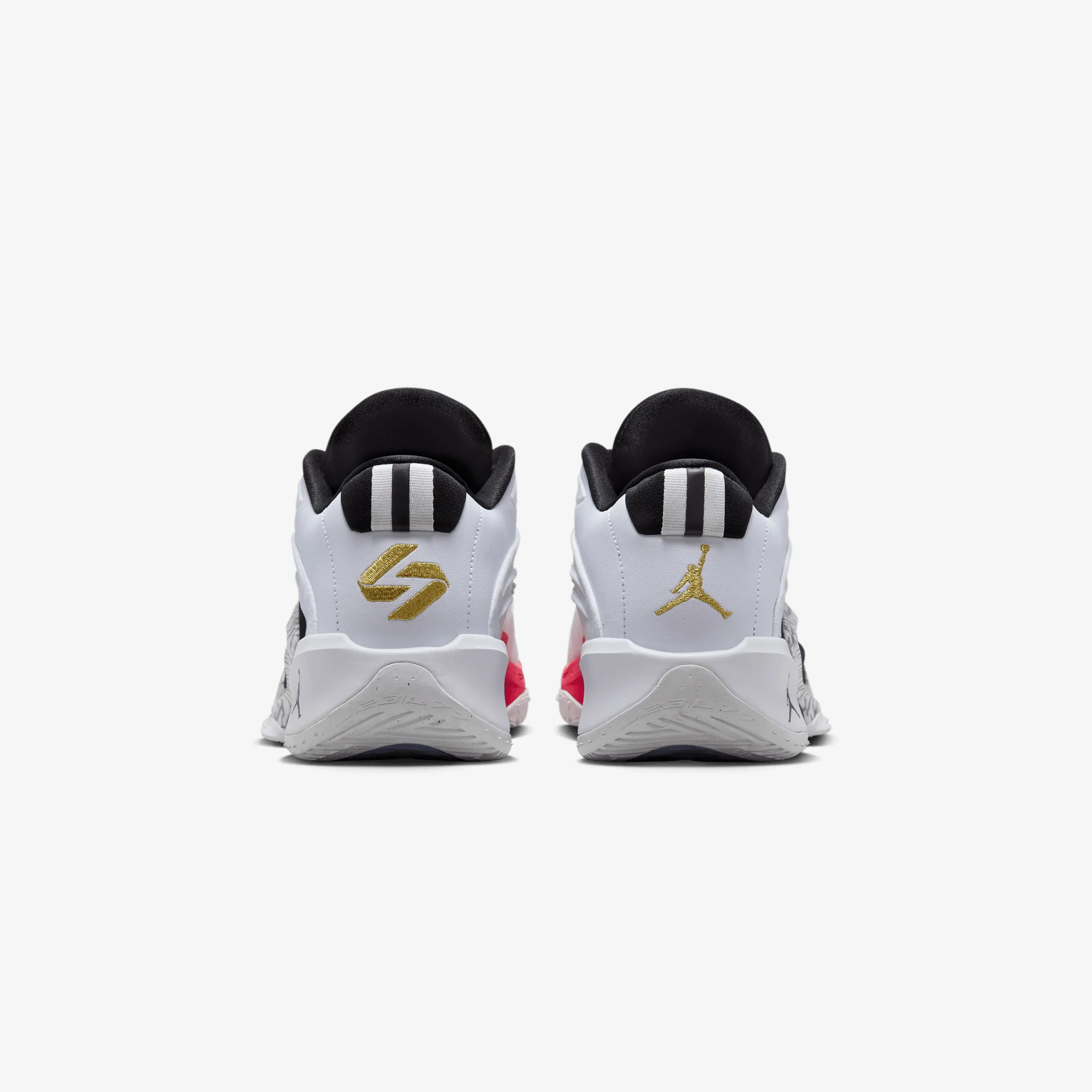 JORDAN | LUKA 3 PF "MOTORSPORT" { WHITE/METALLIC GOLD-BLACK-RED ORBIT - Image 4