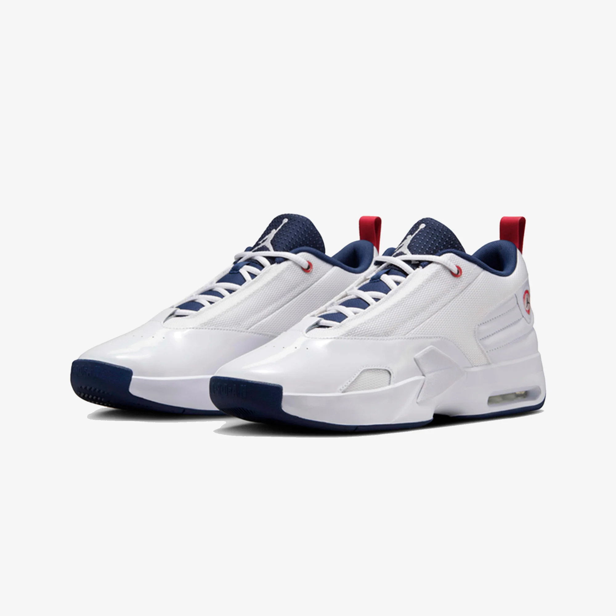 JORDAN | MAX AURA 6 { WHITE/MIDNIGHT NAVY-VARSITY RED - Image 2