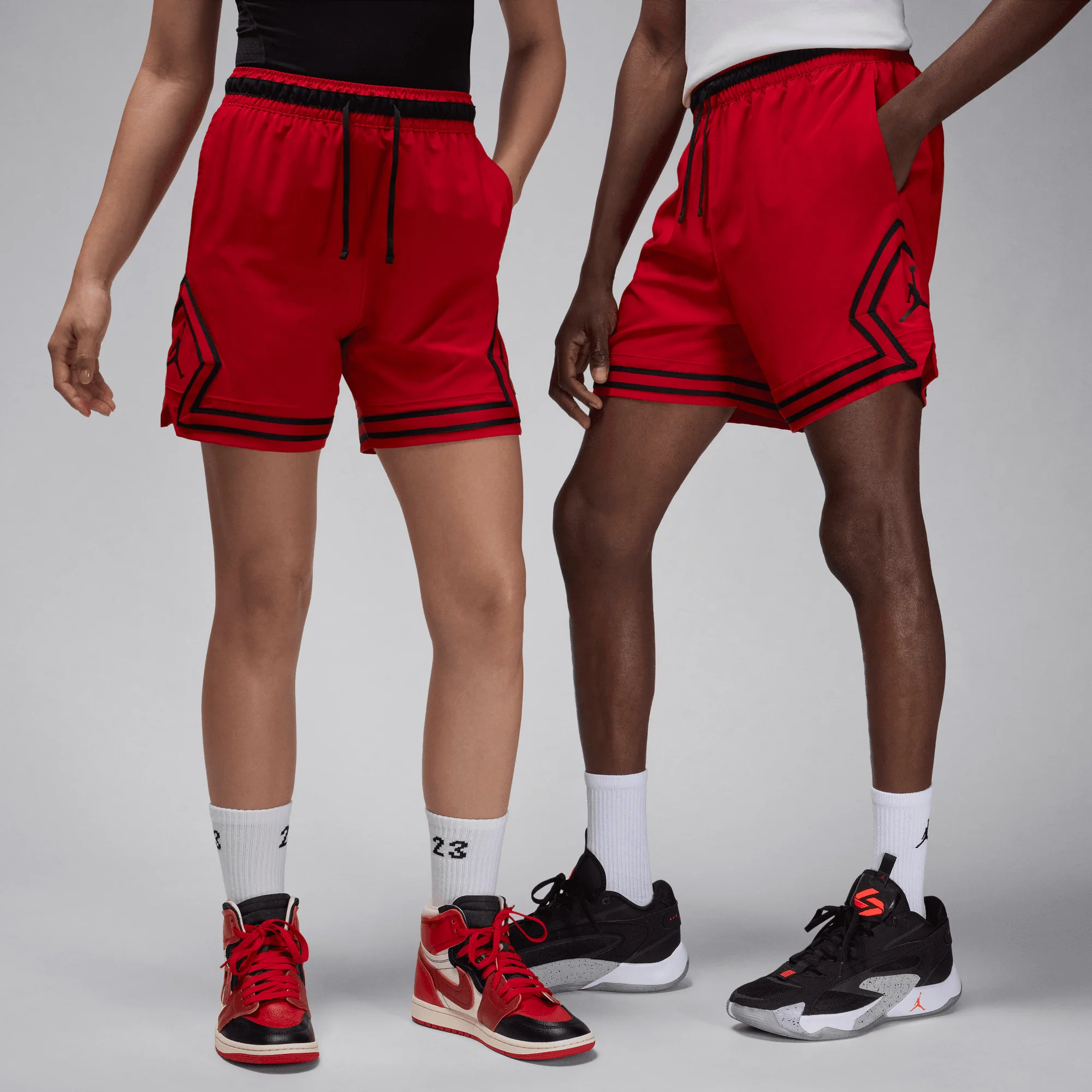 JORDAN | DRI-FIT WOVEN DIAMOND SHORTS { GYM RED/BLACK/BLACK - Image 4