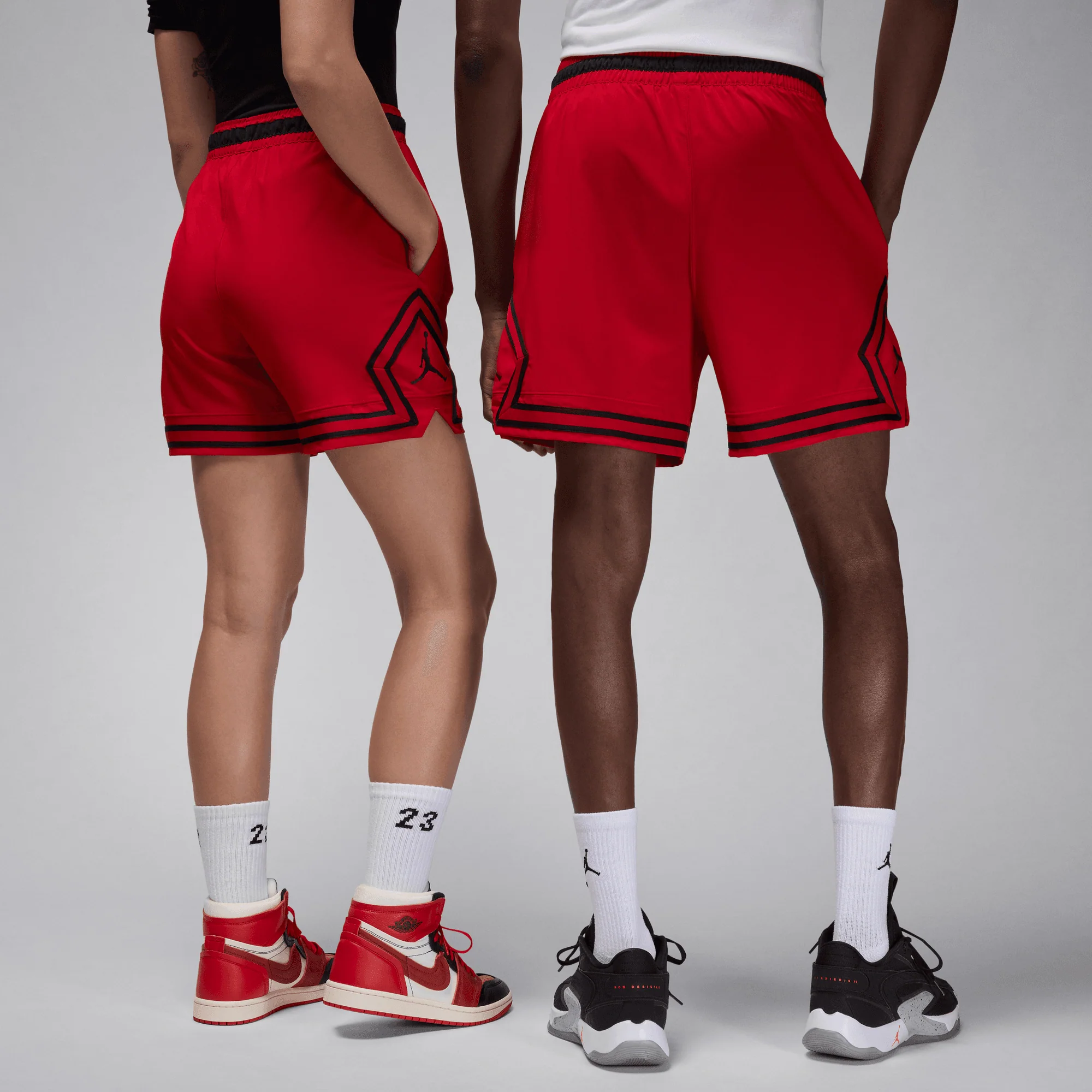 JORDAN | DRI-FIT WOVEN DIAMOND SHORTS { GYM RED/BLACK/BLACK - Image 5