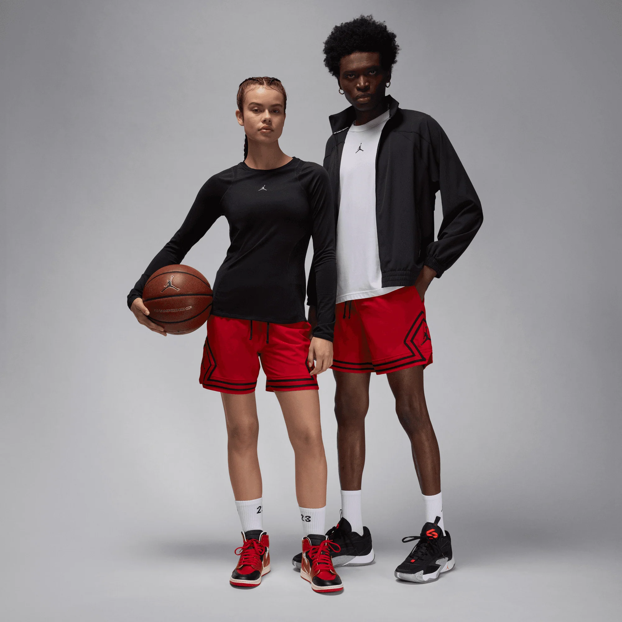 JORDAN | DRI-FIT WOVEN DIAMOND SHORTS { GYM RED/BLACK/BLACK - Image 6
