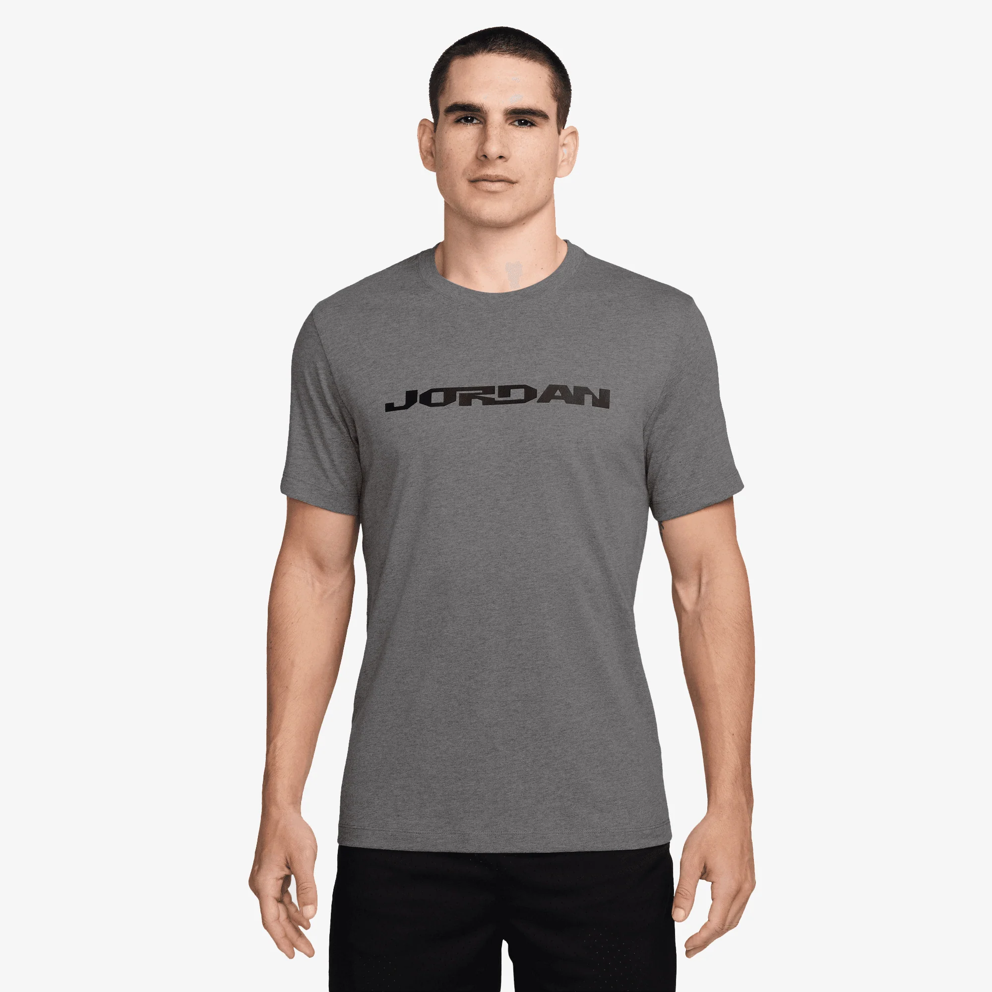 JORDAN | MVP T-SHIRT { CARBON HEATHER/BLACK/BLACK