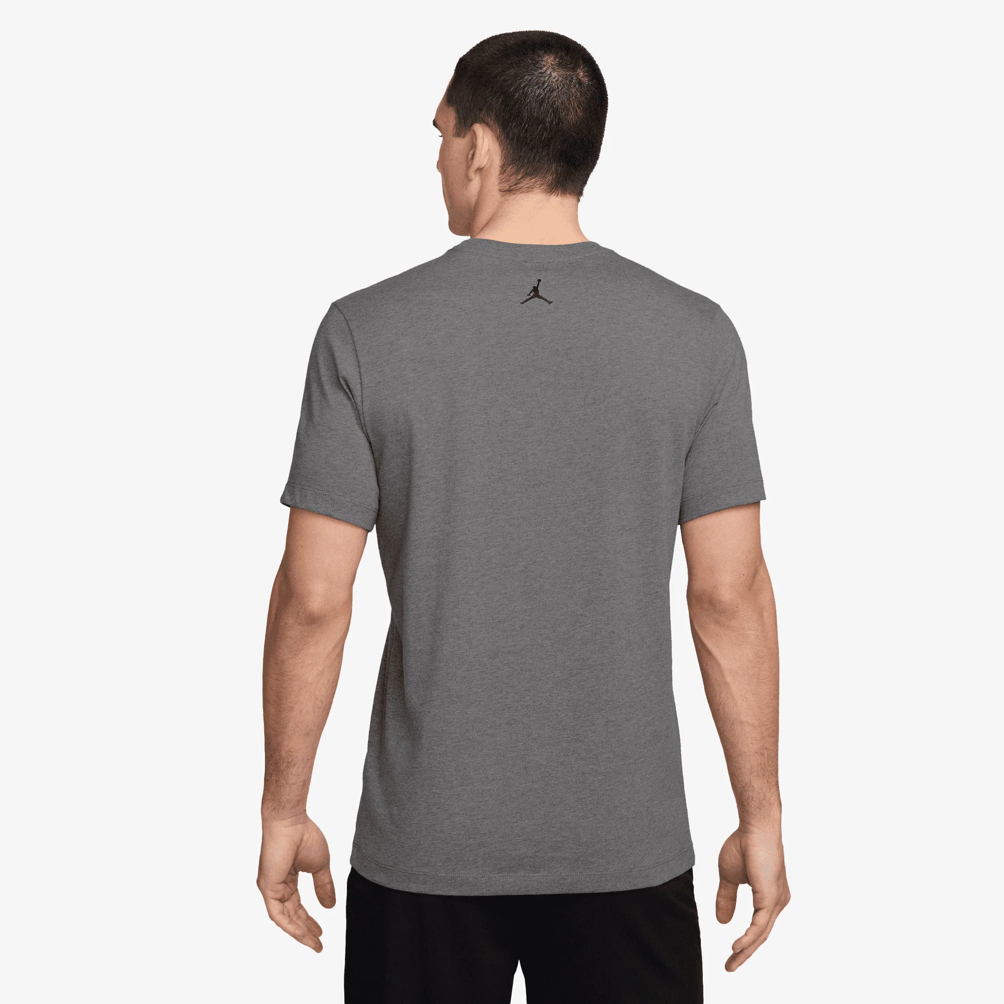 JORDAN | MVP T-SHIRT { CARBON HEATHER/BLACK/BLACK - Image 2