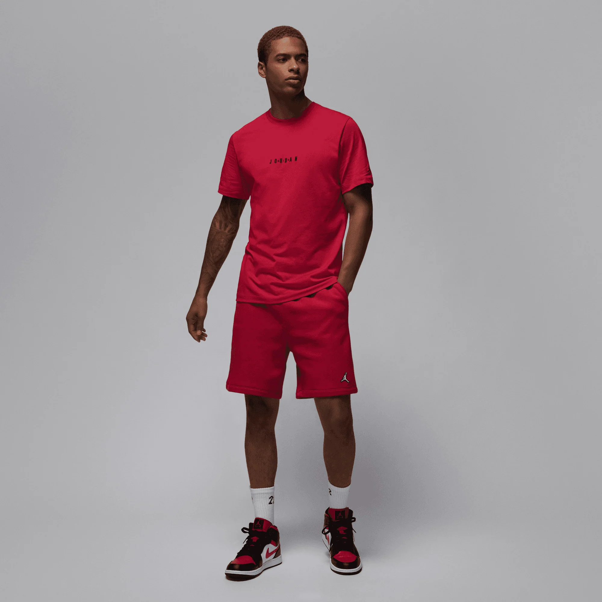 JORDAN | MVP T-SHIRT { GYM RED/BLACK/BLACK - Image 5