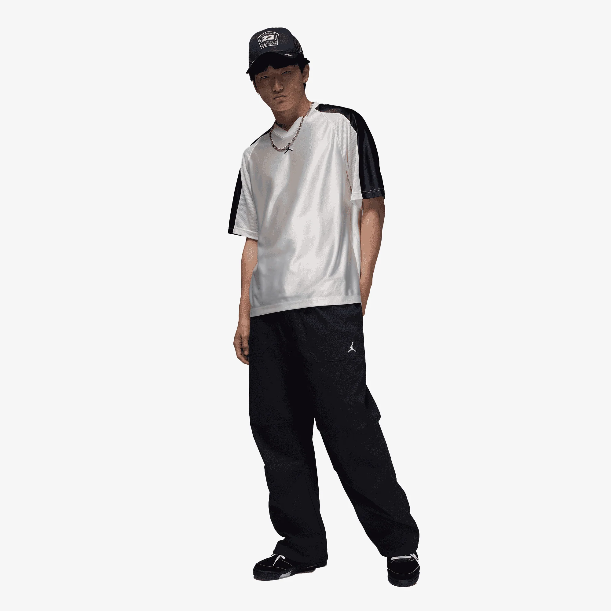 JORDAN | MVP WOVEN PANTS { BLACK/SAIL/SAIL - Image 7