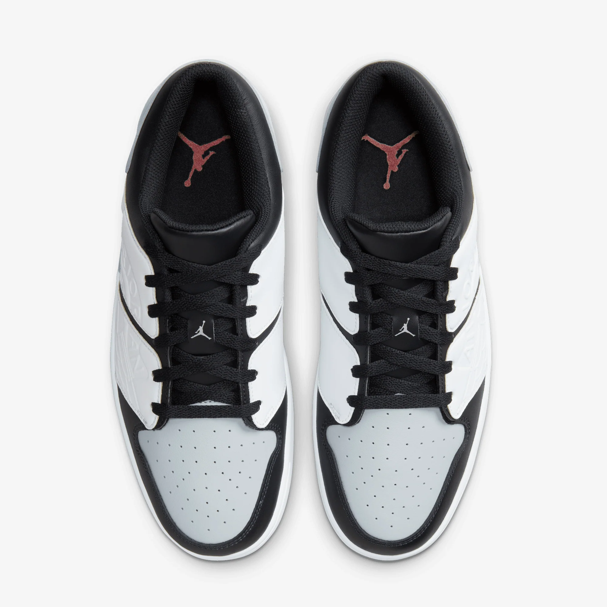 Jordan | NU RETRO 1 LOW { WHITE/BLACK-LT SMOKE GREY-VARSITY RED - Image 2