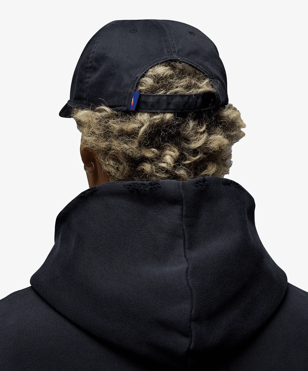 Jordan | PRO RARE AIR UNSTRUCTURED HAT { BLACK/CHILE RED - Image 4