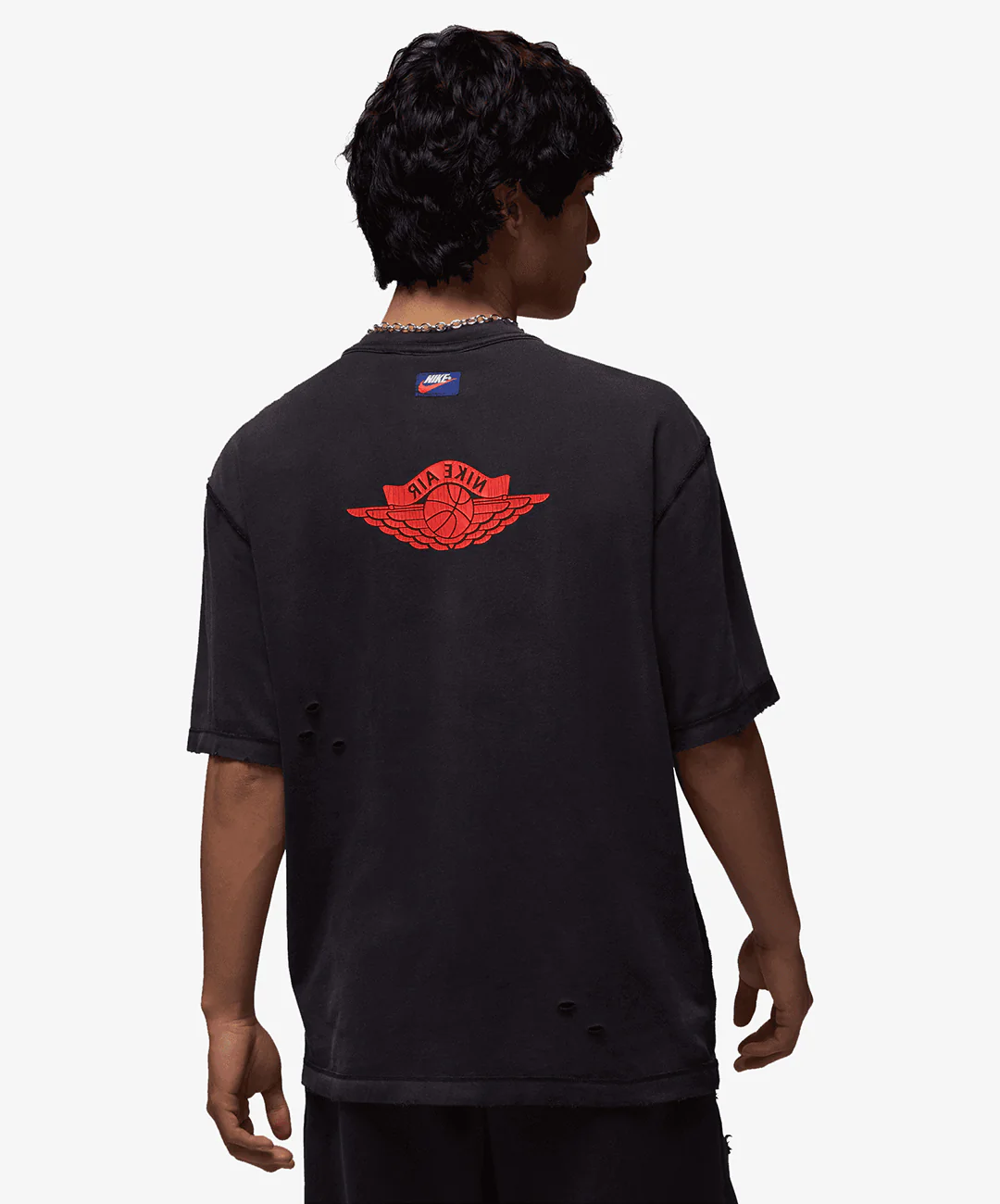 Jordan | RARE AIR T-SHIRT { BLACK/CHILE RED - Image 2