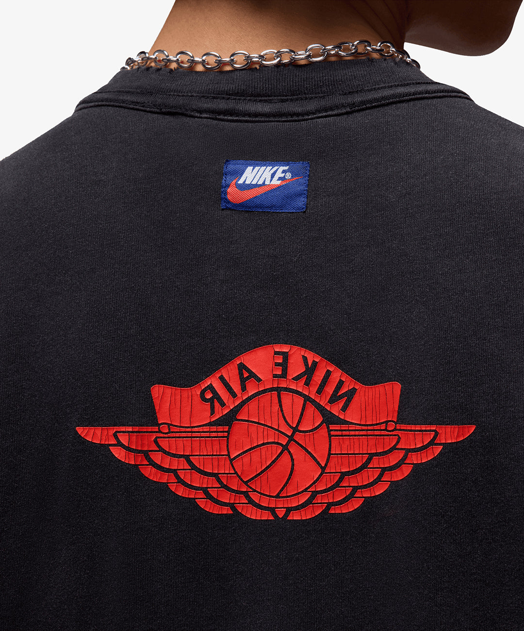Jordan | RARE AIR T-SHIRT { BLACK/CHILE RED - Image 5