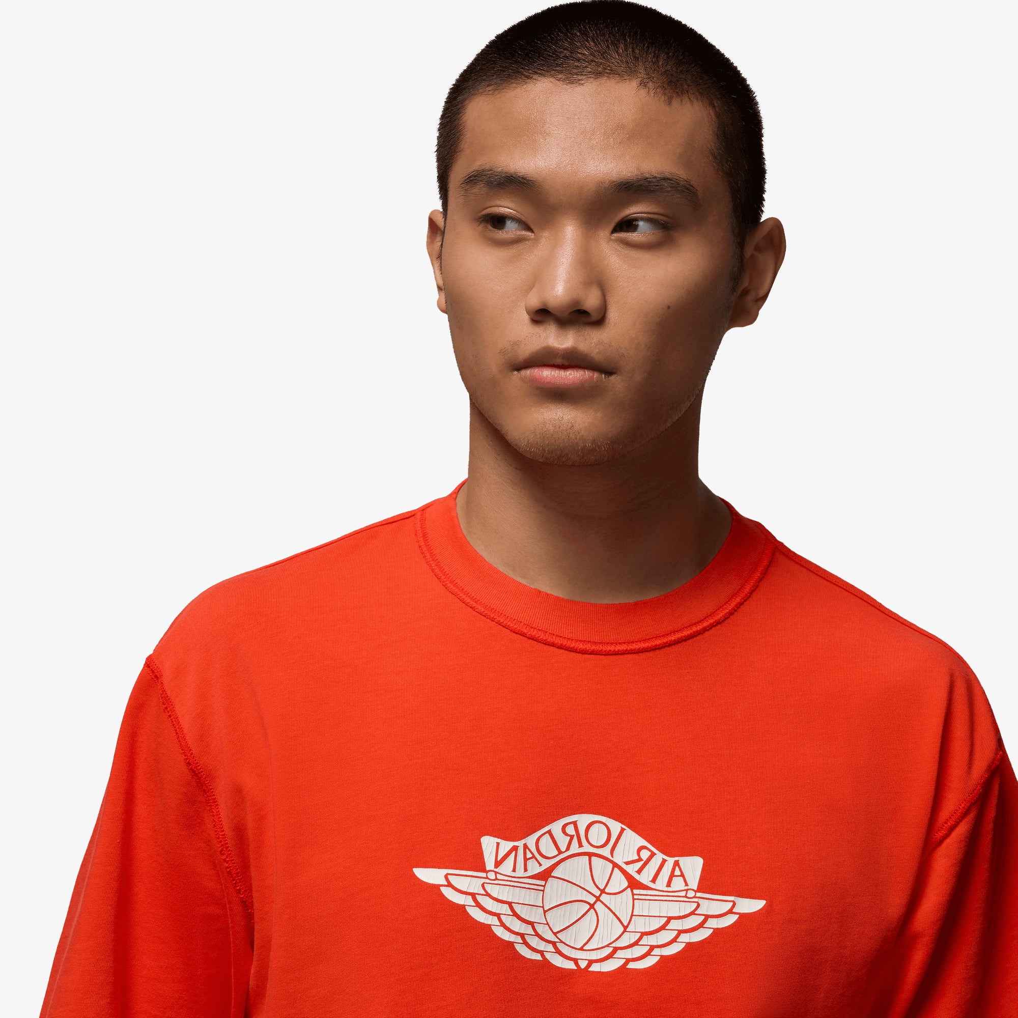 Jordan | RARE AIR T-SHIRT { CHILE RED/SAIL - Image 3