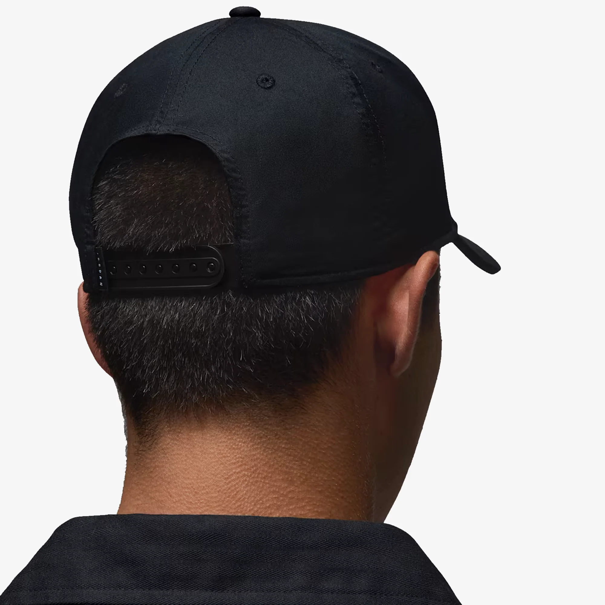 Jordan | RISE STRUCTURED CURVED-BILL HAT { BLACK/WHITE - Image 5