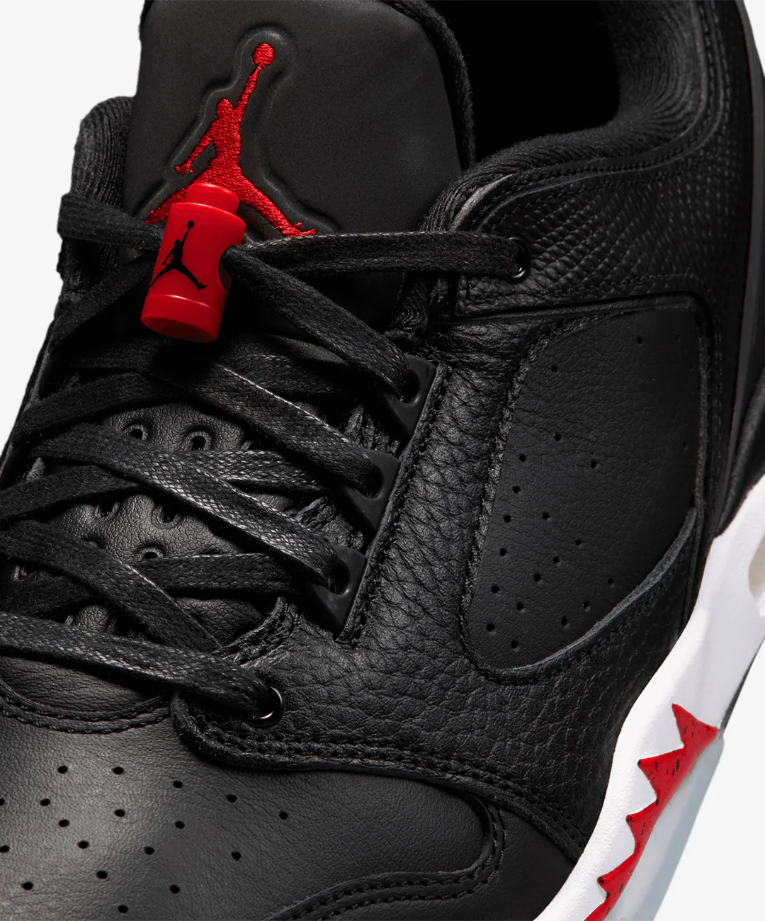 JORDAN | SIXTY PLUS LOW { BLACK/GYM RED-WHITE - Image 5