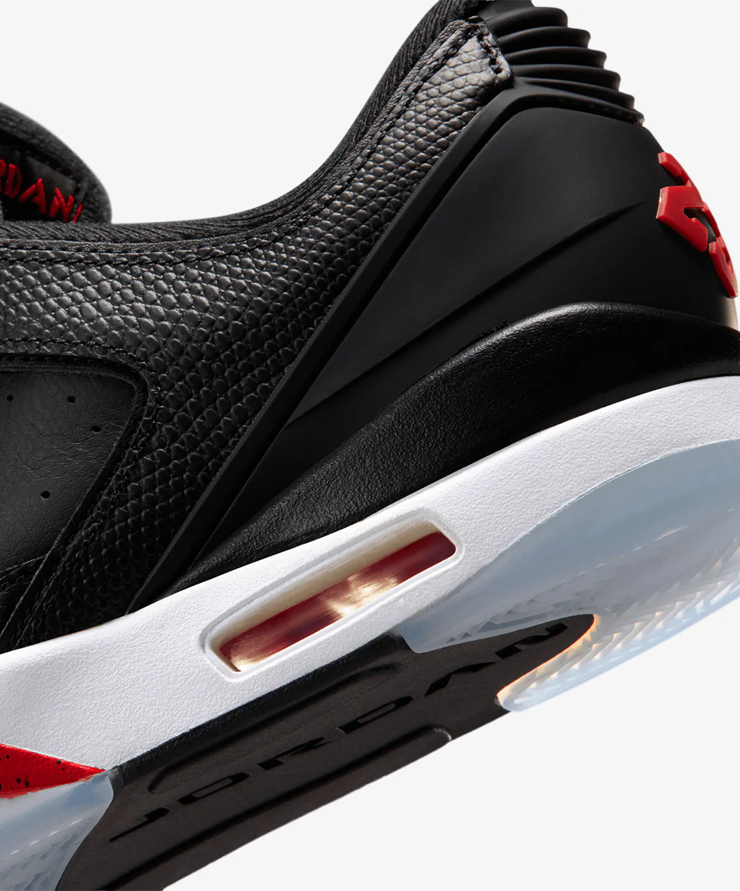 JORDAN | SIXTY PLUS LOW { BLACK/GYM RED-WHITE - Image 6