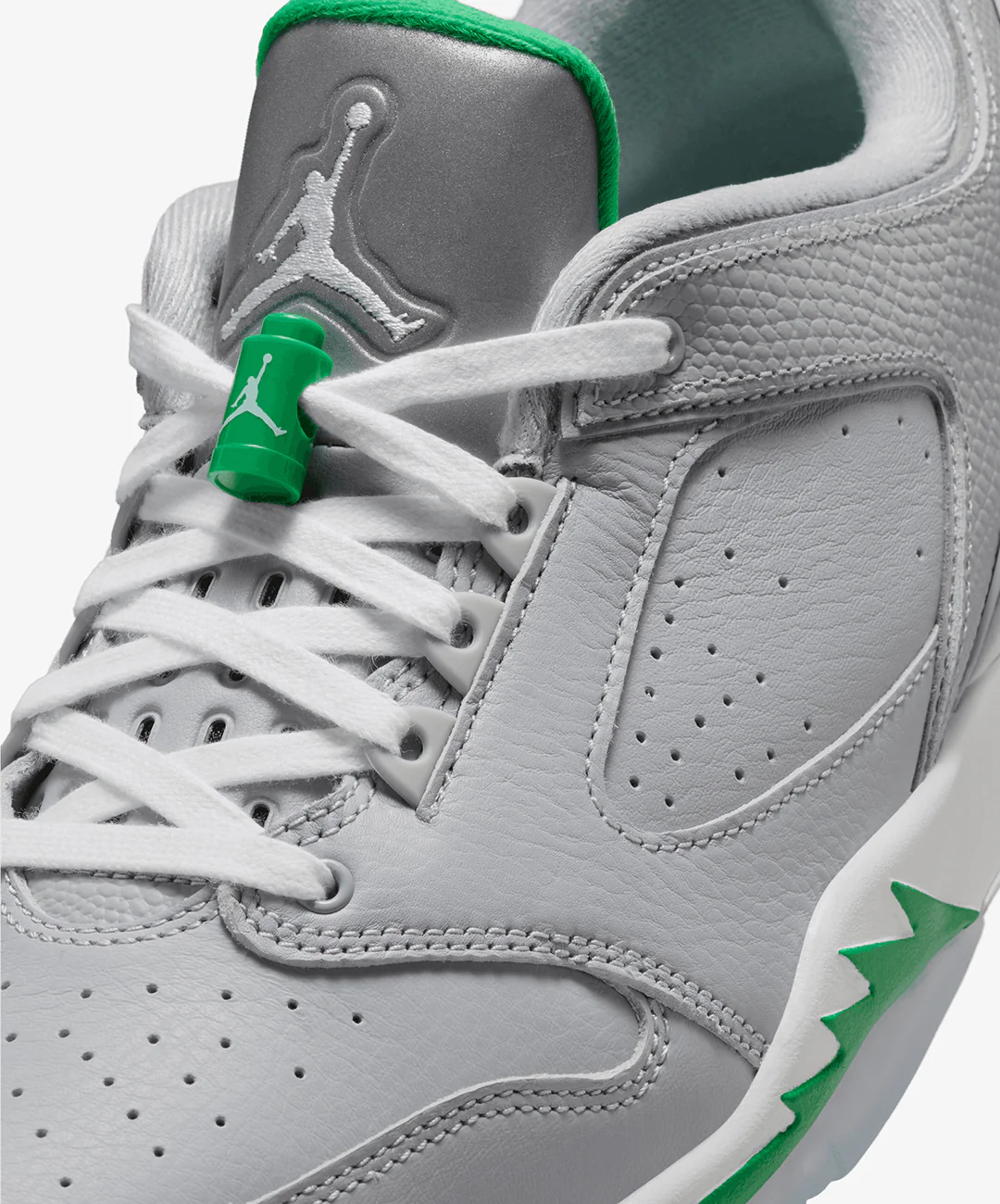 JORDAN | SIXTY PLUS LOW { WOLF GREY/LUCKY GREEN/WHITE - Image 5