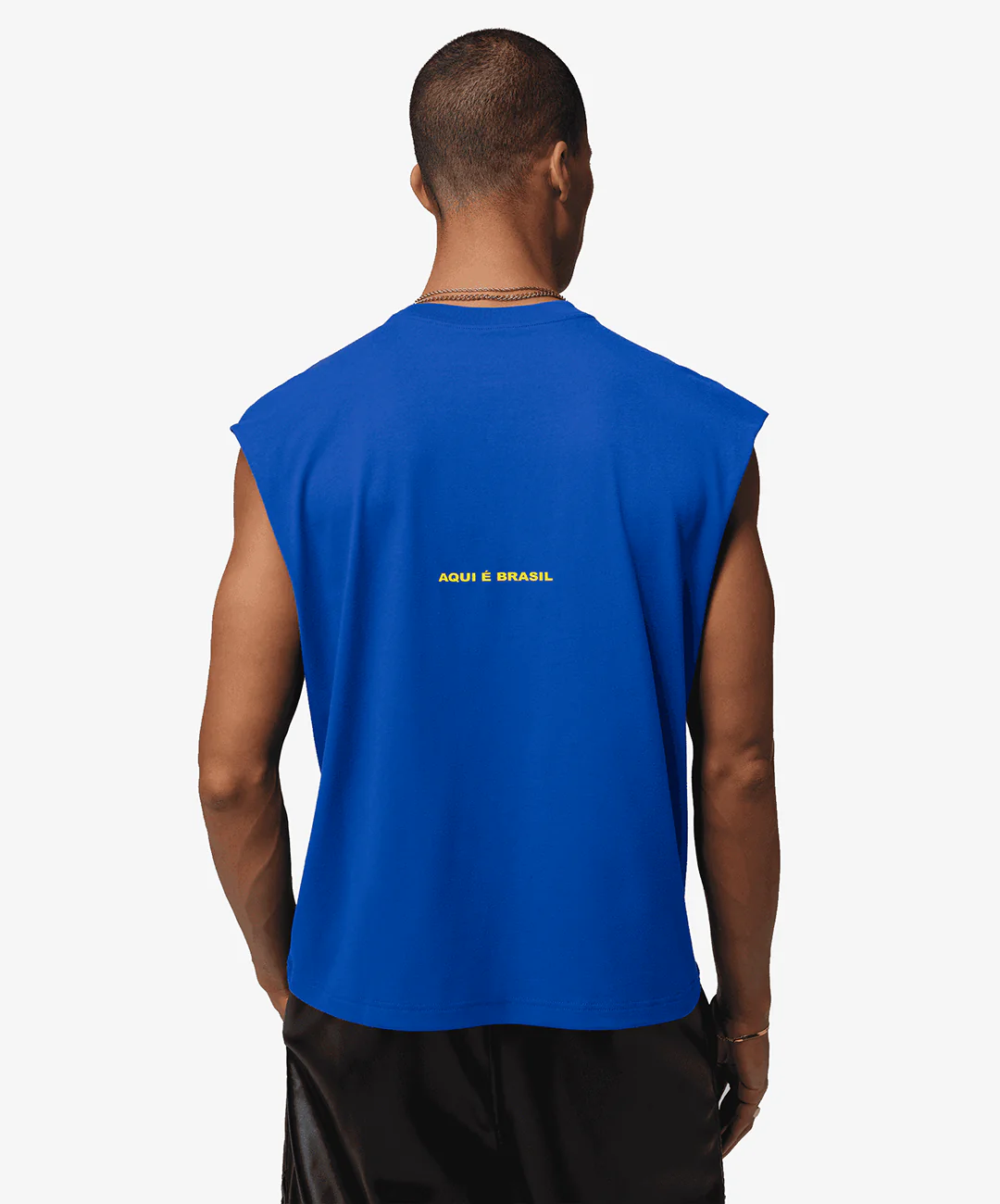 JORDAN | SLEEVELESS GRAPHIC T-SHIRT { OLD ROYAL - Image 2