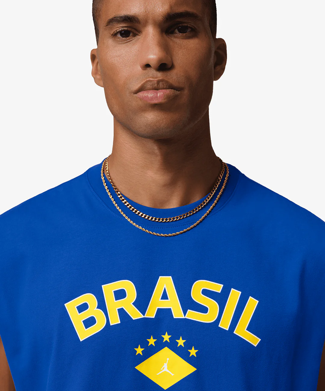 JORDAN | SLEEVELESS GRAPHIC T-SHIRT { OLD ROYAL - Image 3