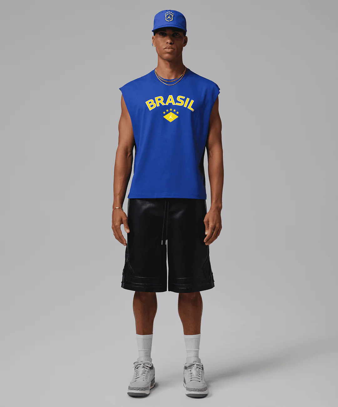 JORDAN | SLEEVELESS GRAPHIC T-SHIRT { OLD ROYAL - Image 6