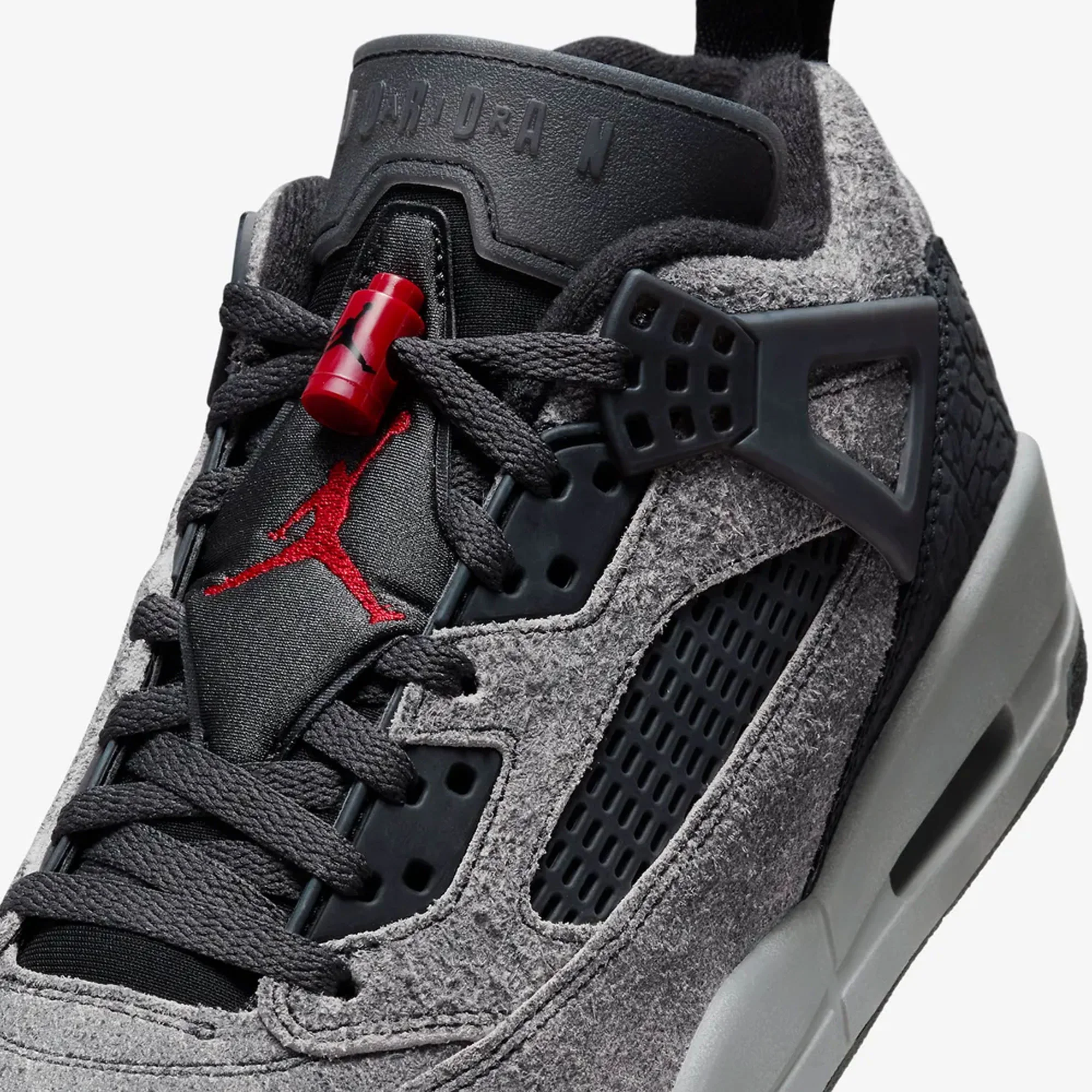 JORDAN | SPIZIKE LOW { ANTHRACITE/GYM RED-BLACK - Image 5