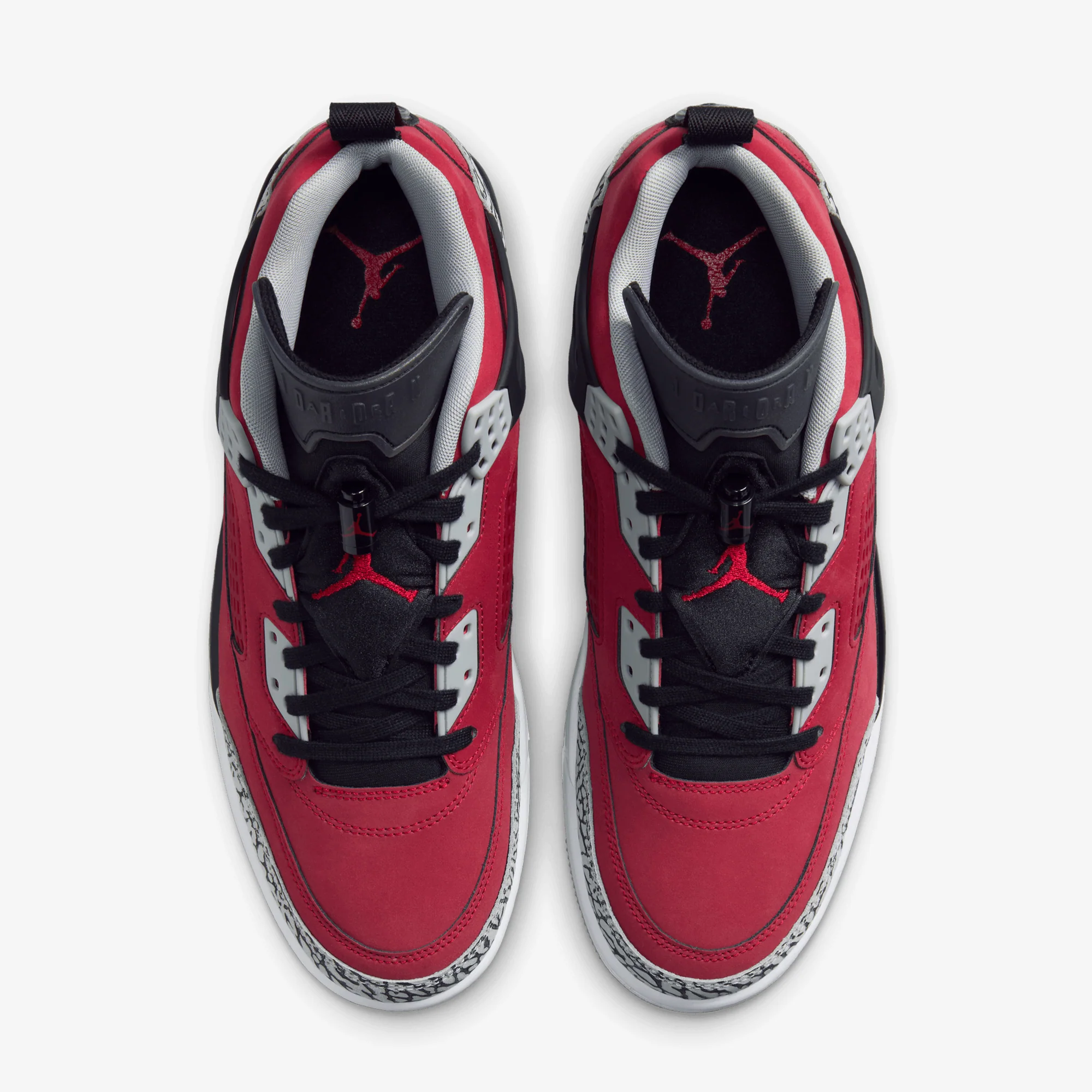 JORDAN | SPIZIKE LOW { GYM RED/BLACK-WOLF GREY-COOL GREY - Image 2